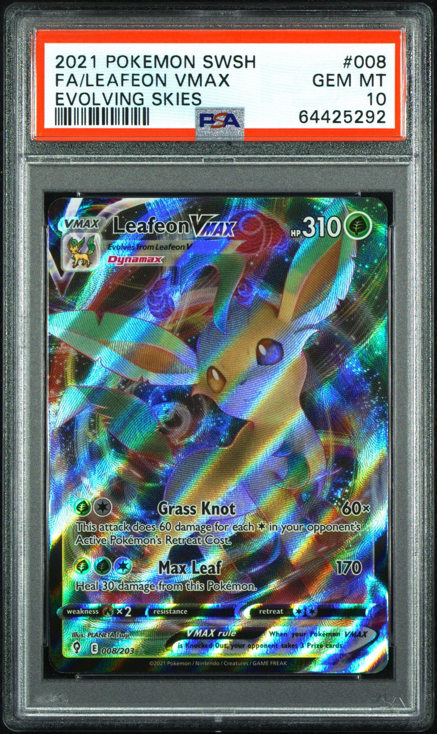 2021 Pokemon Sword & Shield Evolving Skies 008 Full Art/leafeon