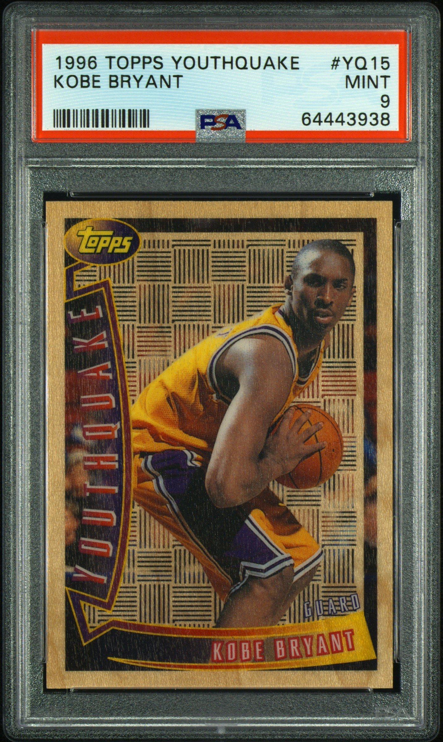 1996 Topps Youthquake Yq15 Kobe Bryant PSA 9