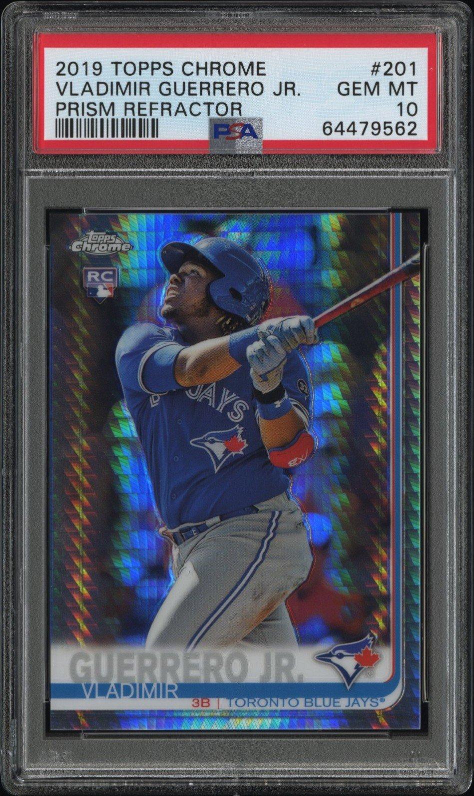 2019 Topps Chrome 201 Vladimir Guerrero Jr. Prism Refractor PSA 10