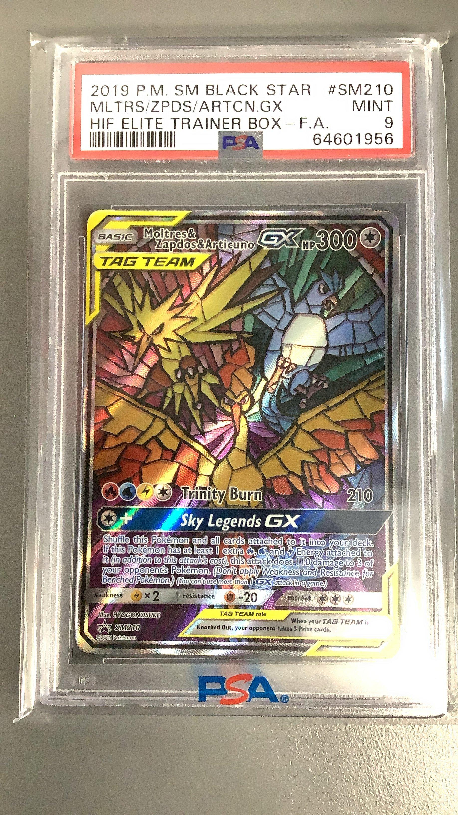 2019 Pokemon Sm Black Star Promo Sm210 Full Art/moltres & Zapdos ...