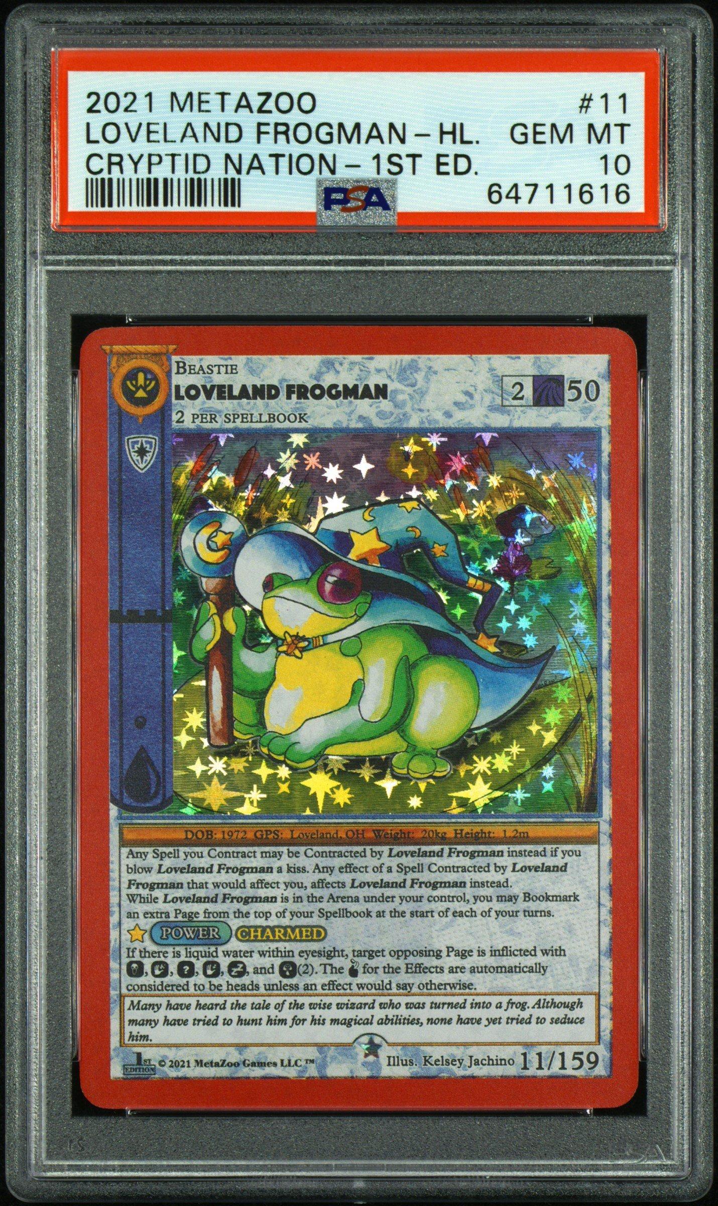 2021 Metazoo Cryptid Nation 11 Loveland Frogman-holo 1st