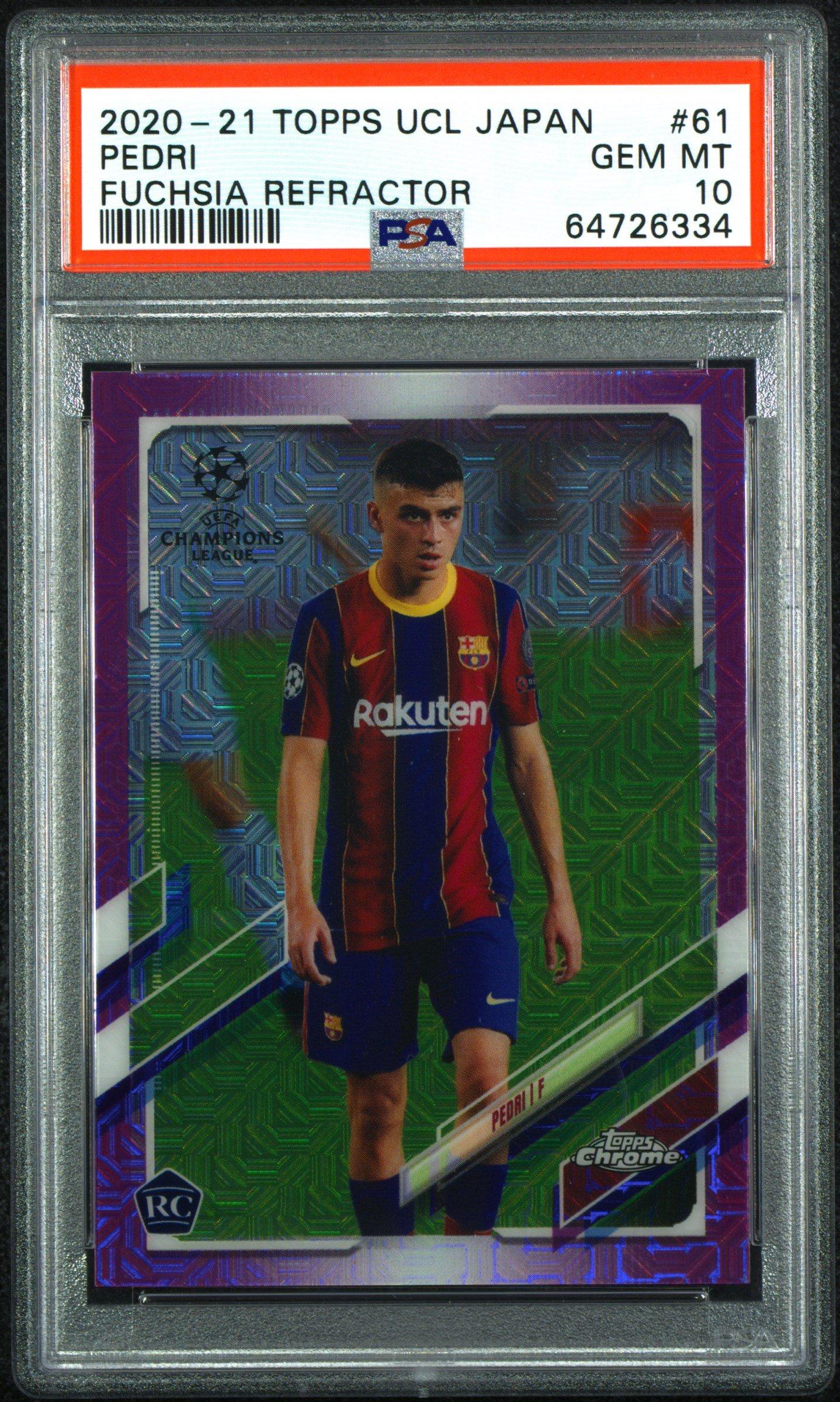 2020 Topps Uefa Champions League Japan Edition 61 Pedri Fuchsia