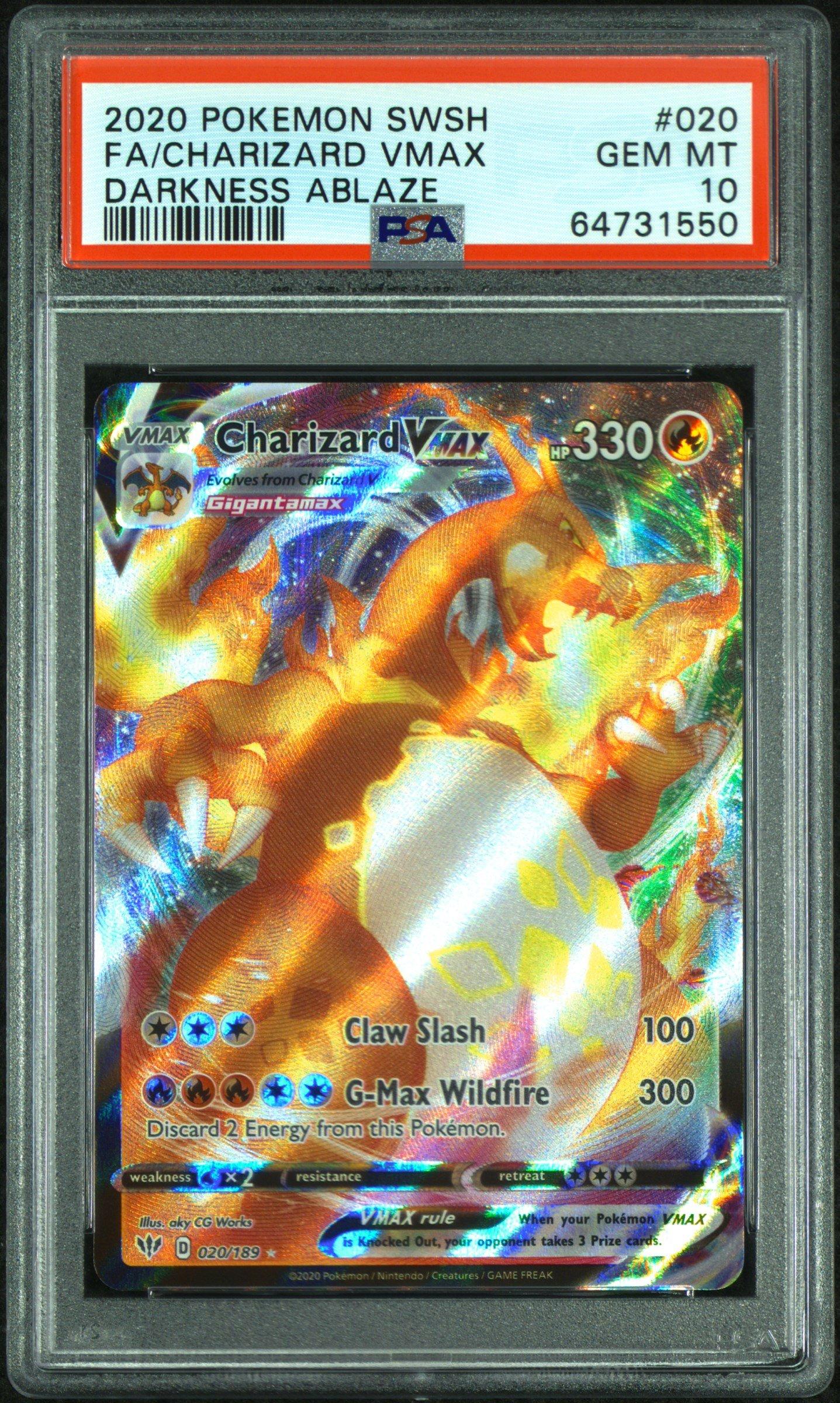2020 Pokemon Sword & Shield Darkness Ablaze 020 Full Art/charizard