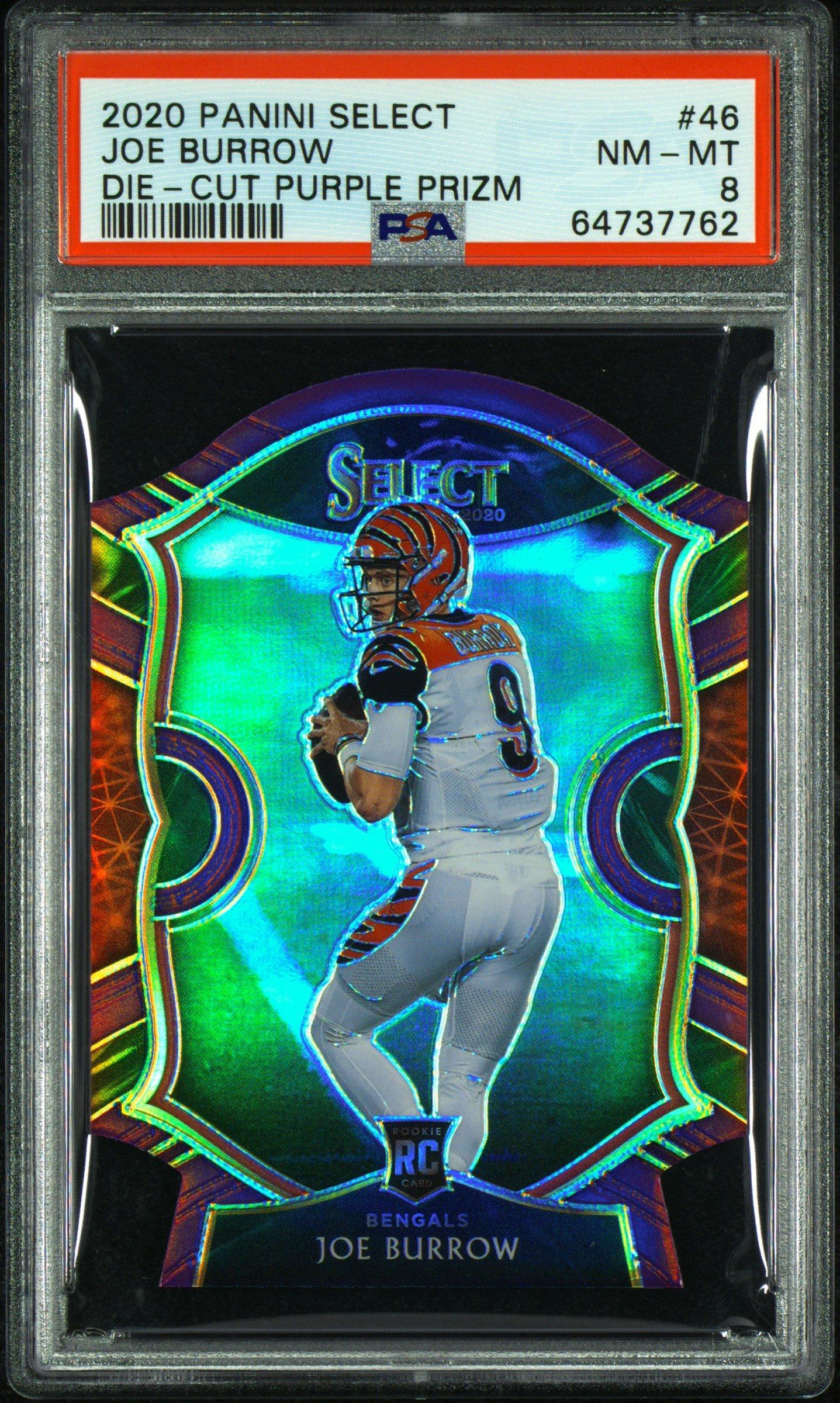 2020 Panini Select Joe Burrow Die-cut Prizm PSA