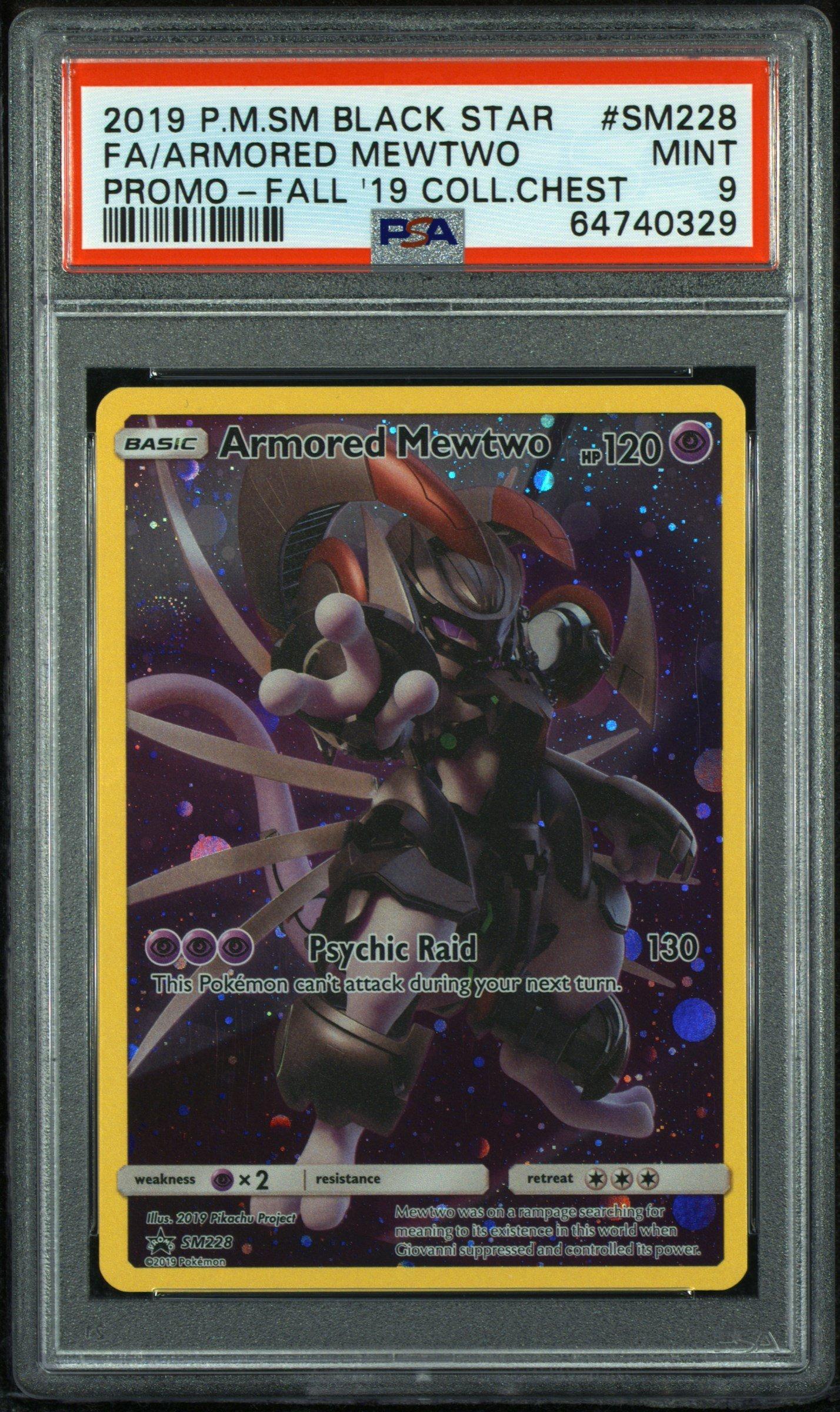 2019 Pokemon Sm Black Star Promo Sm228 Full Art/armored Mewtwo