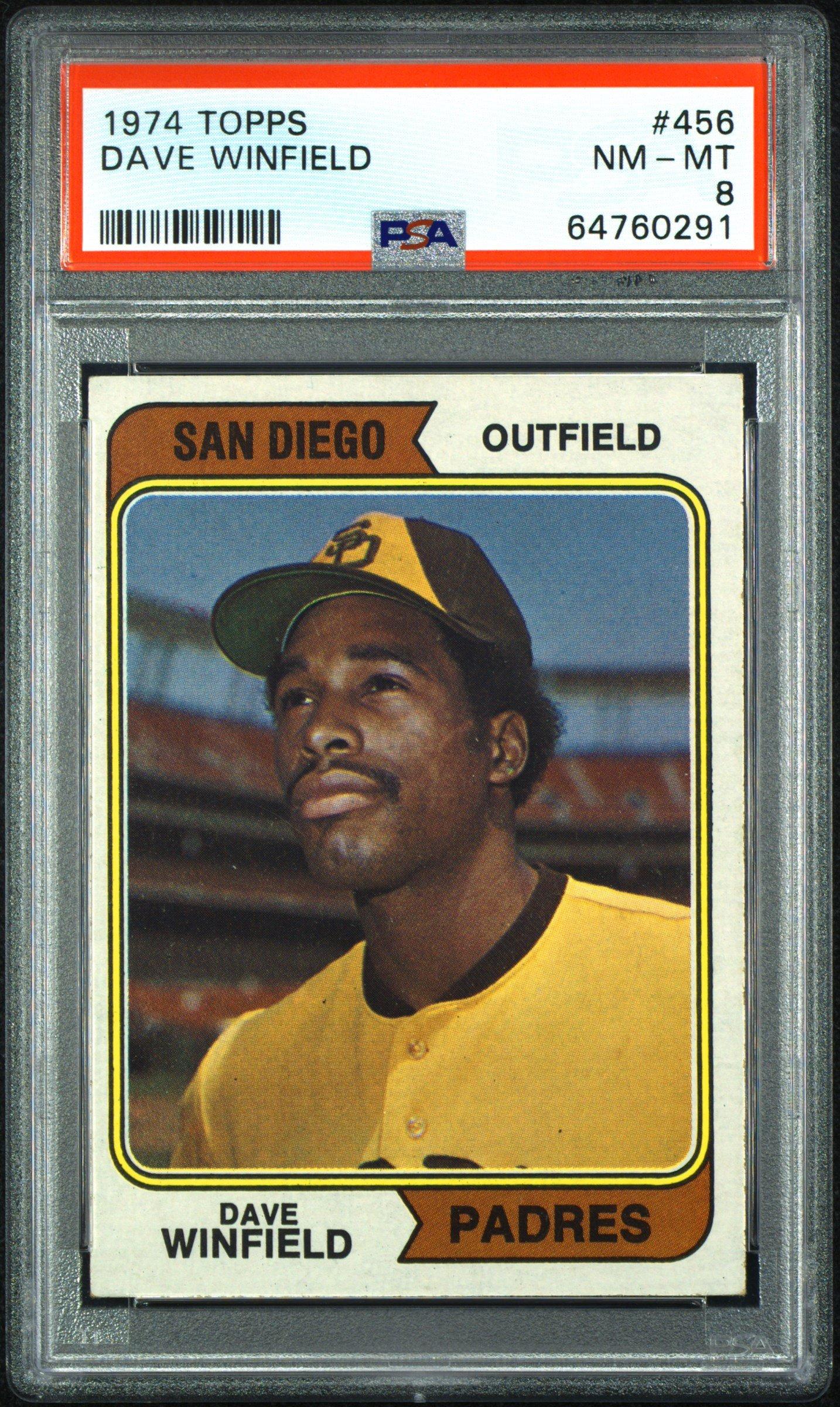 1974 Topps 456 Dave Winfield PSA 8