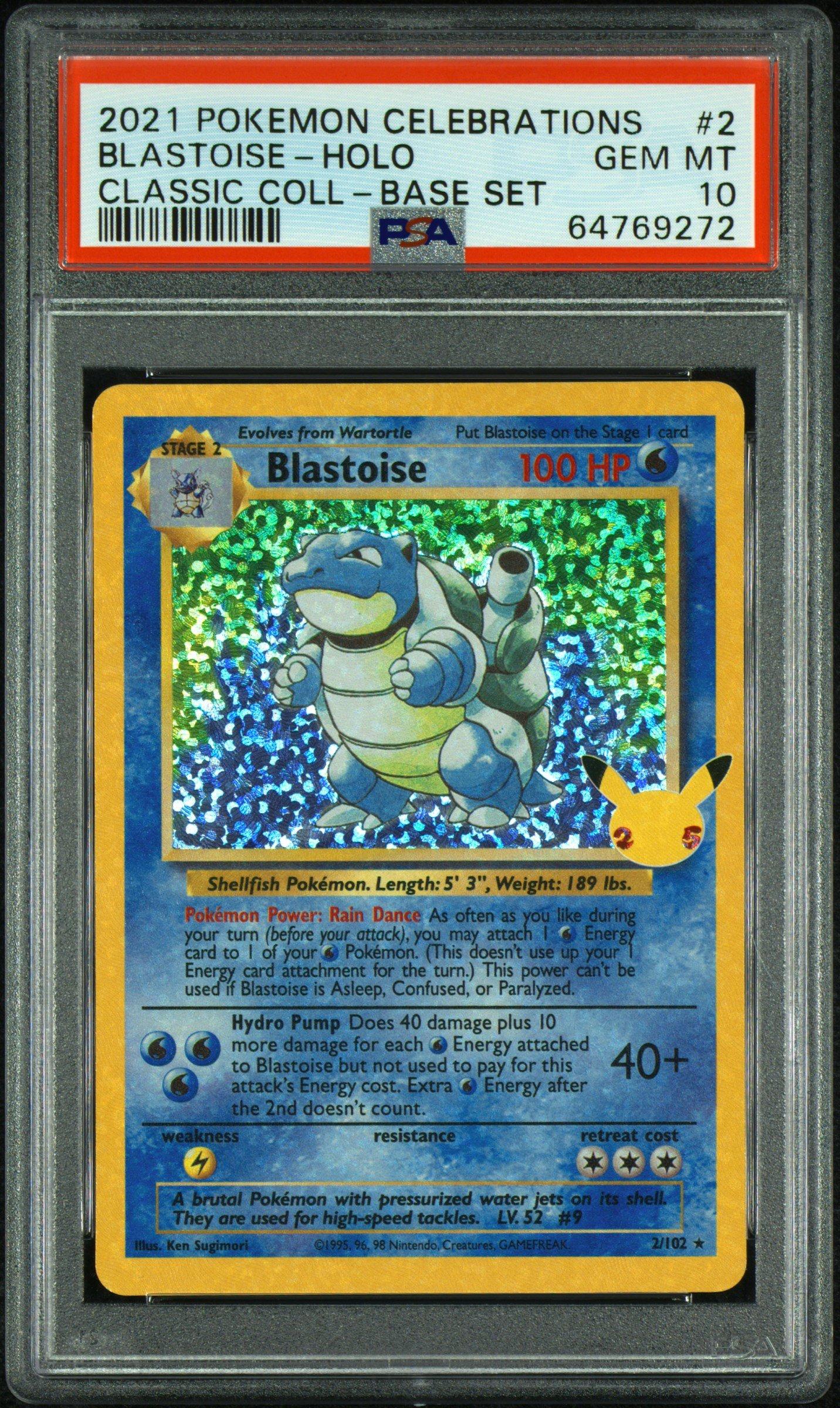 2021 ポケモンカード ブラスターイース-HOLO PSA 10 2021 Pokemon Celebrations Classic Collection 2 Blastoise-holo PSA