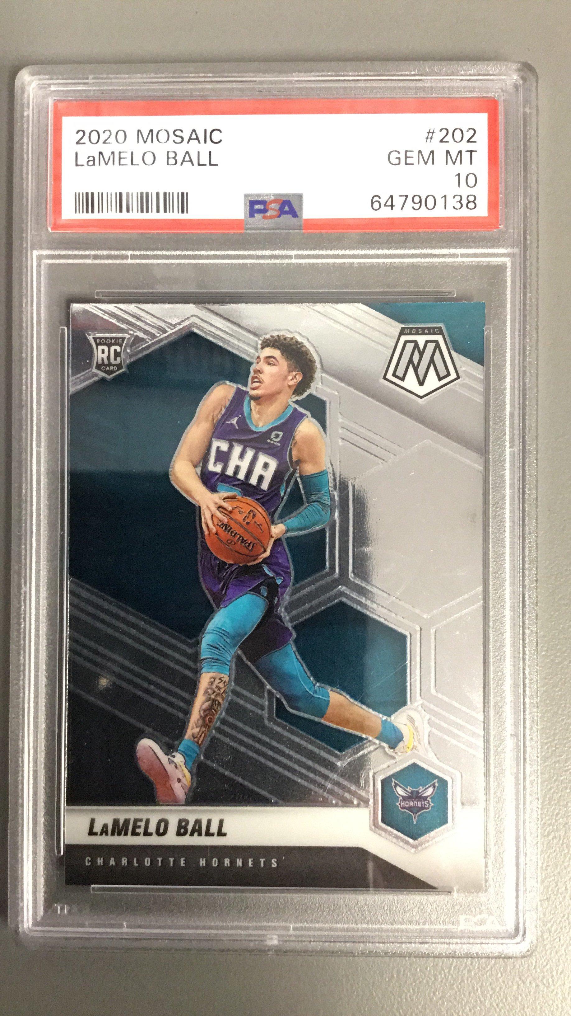 2020 Panini Mosaic 202 Lamelo Ball PSA 10