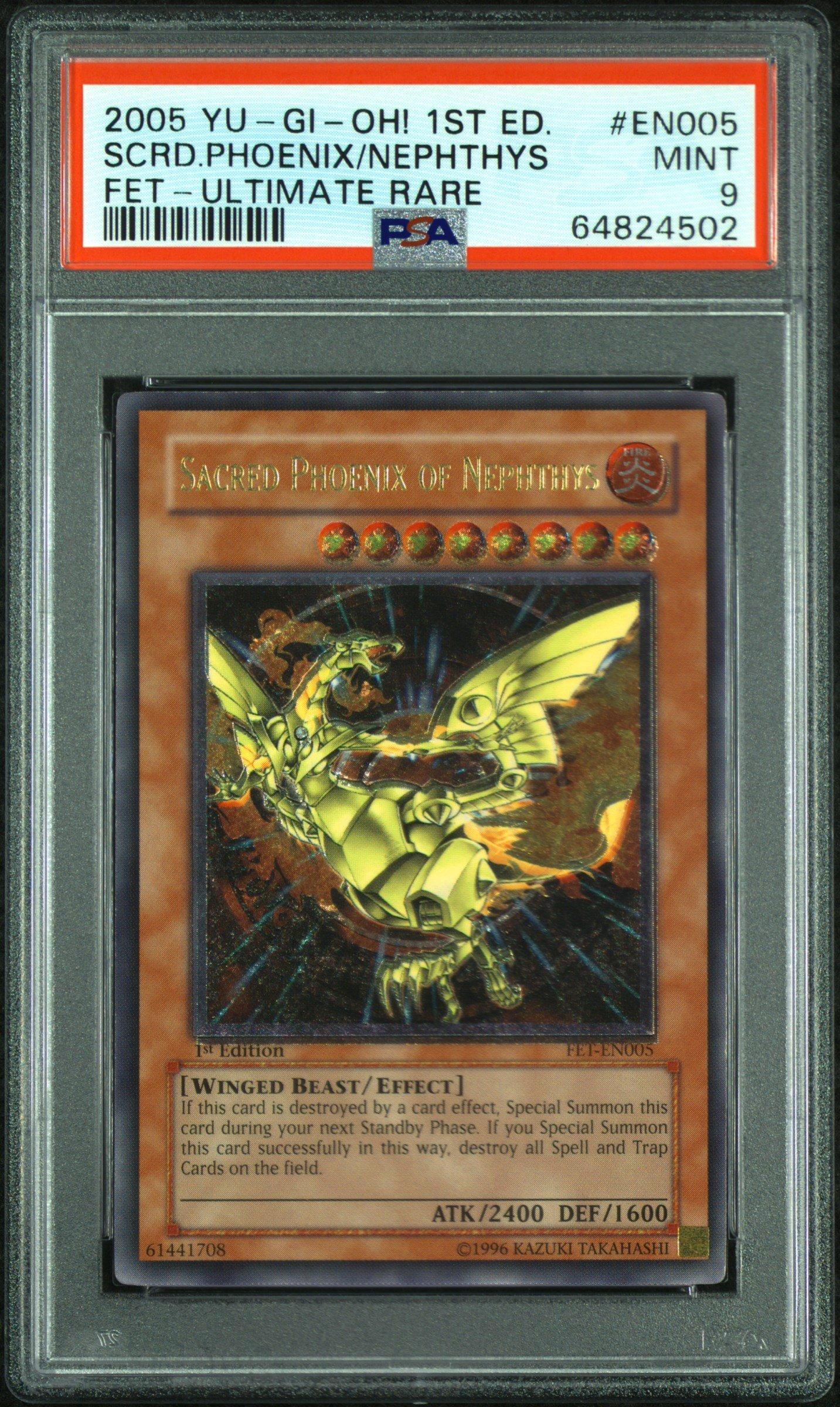 2005 Yu-gi-oh! Fet-flaming Eternity En005 Sacred Phoenix Of 