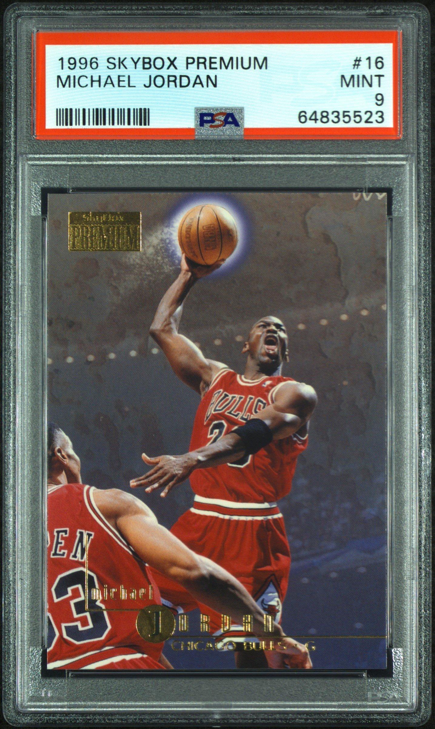 1996 Skybox Premium 16 Michael Jordan PSA 9