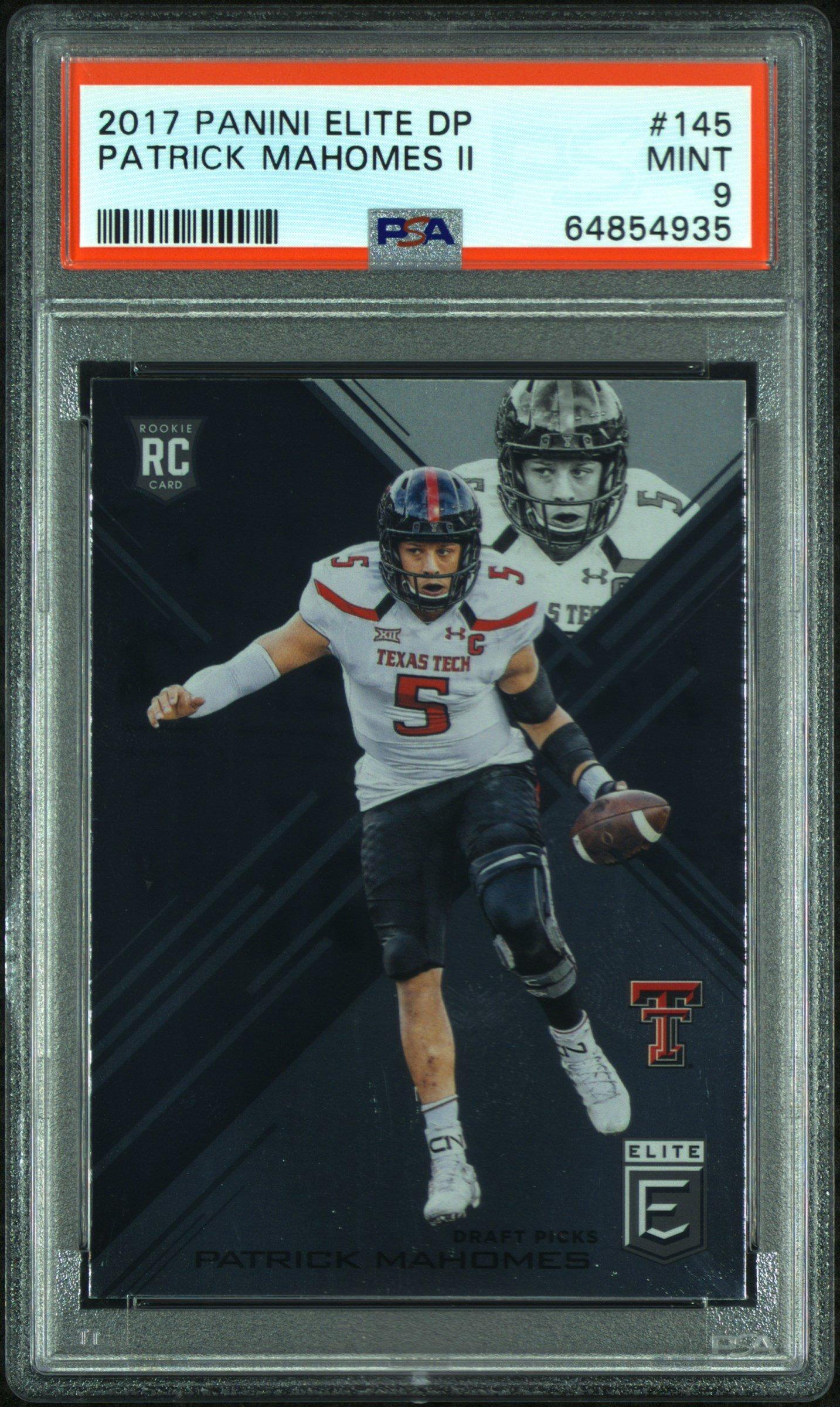 graded patrick mahomes card Psa Mint 9 