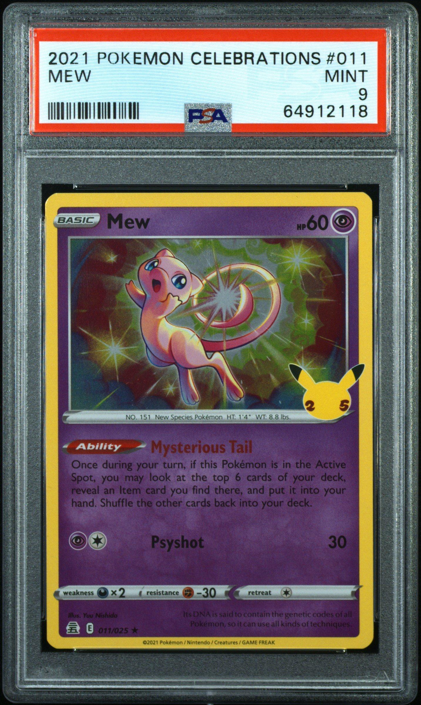 2021 Pokemon Celebrations 011 Mew PSA