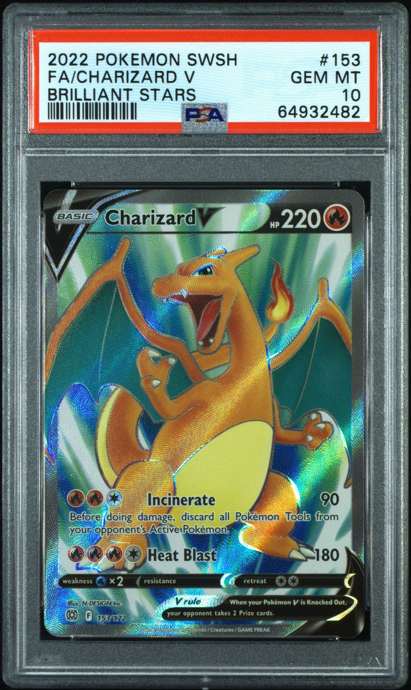 charizard v 220 pokemon card (Secret) Fire Fire Charizard V #154 EXTENDED ART