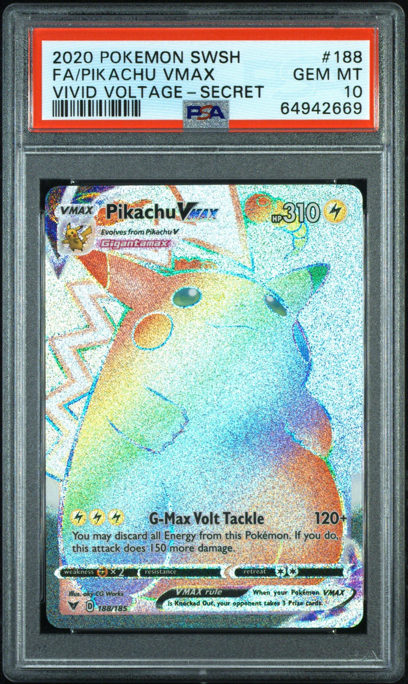 2020 Pokemon Sword & Shield Vivid Voltage 188 Full Art/pikachu