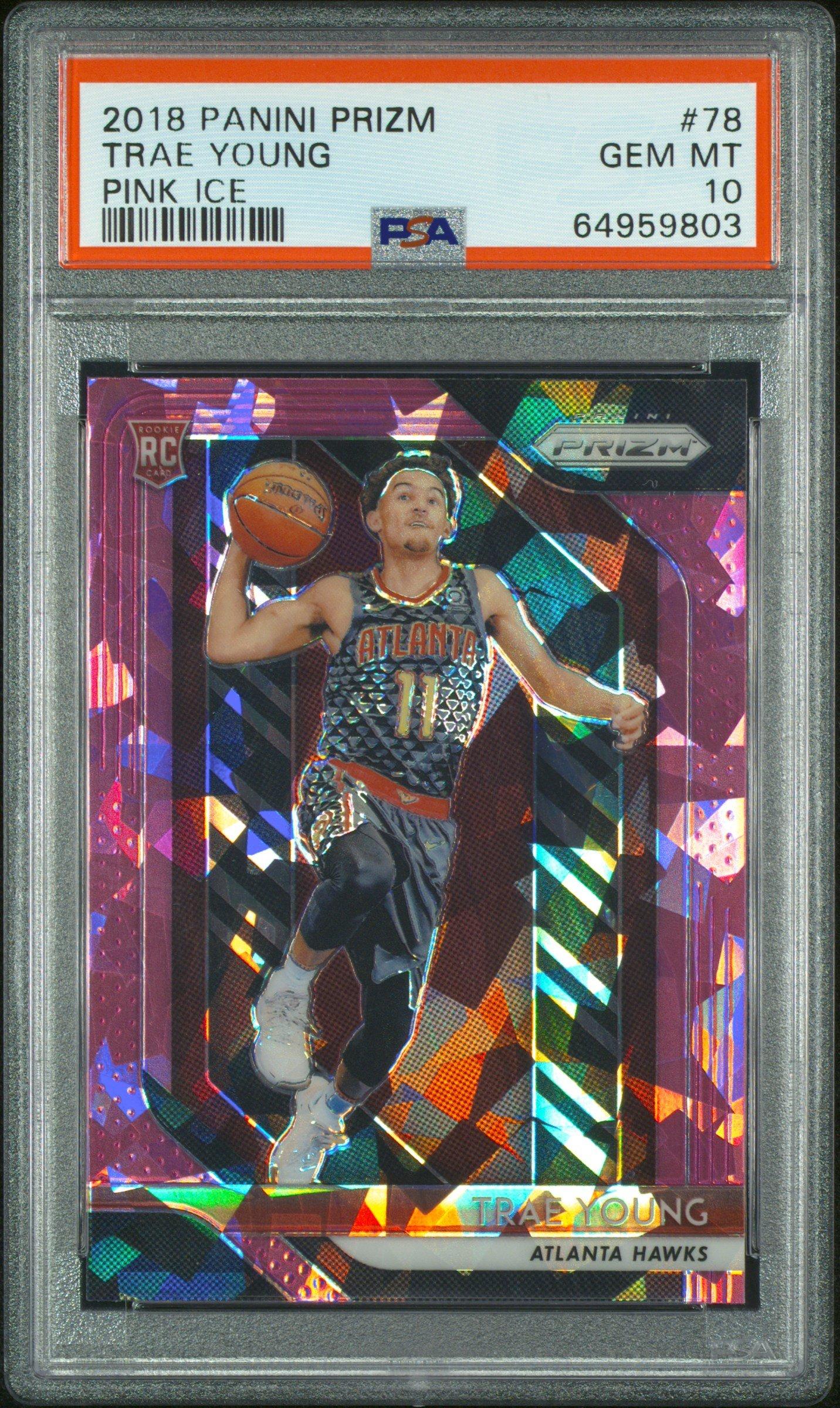 panini graded cards Psa 10 Caitlin Clark Basketball Rookie Card Instant #159 Rookie of The Year Superstar Player Sports & Outdoors 2018 Panini Prizm 78 Trae