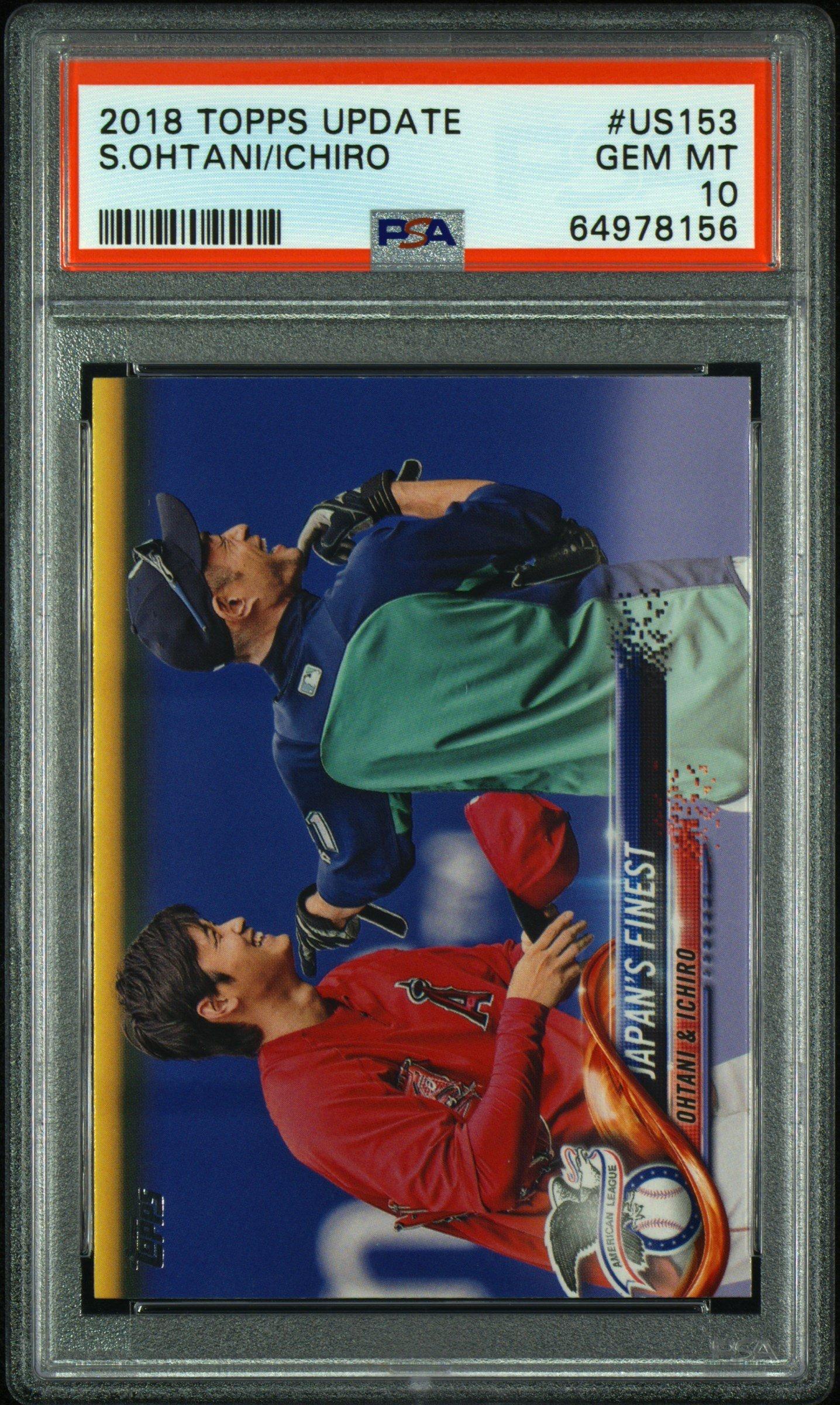 2018 Topps Update Us153 Ichiro/shohei Ohtani PSA