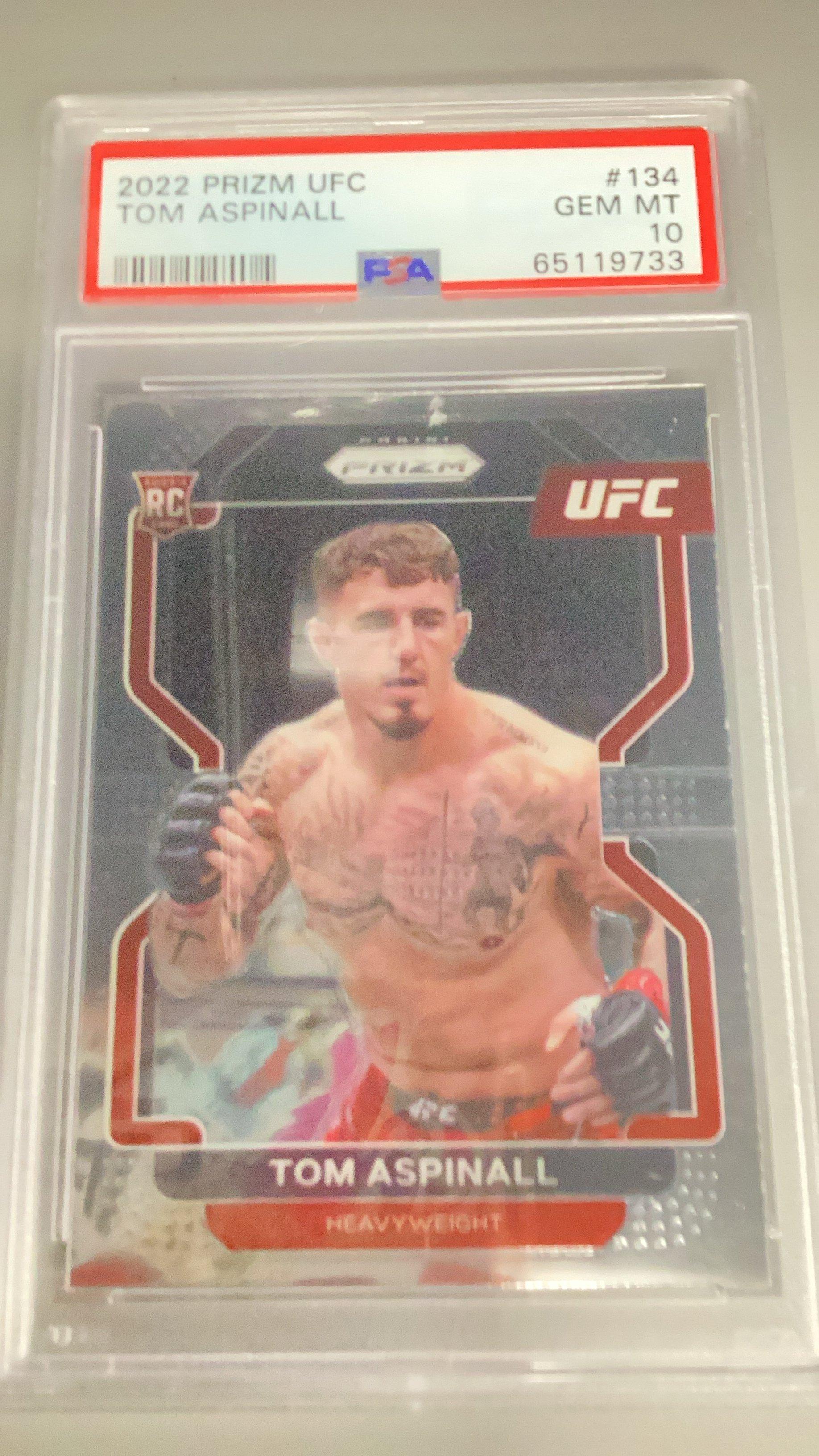 2022 Panini Prizm Ufc 134 Tom Aspinall PSA 10