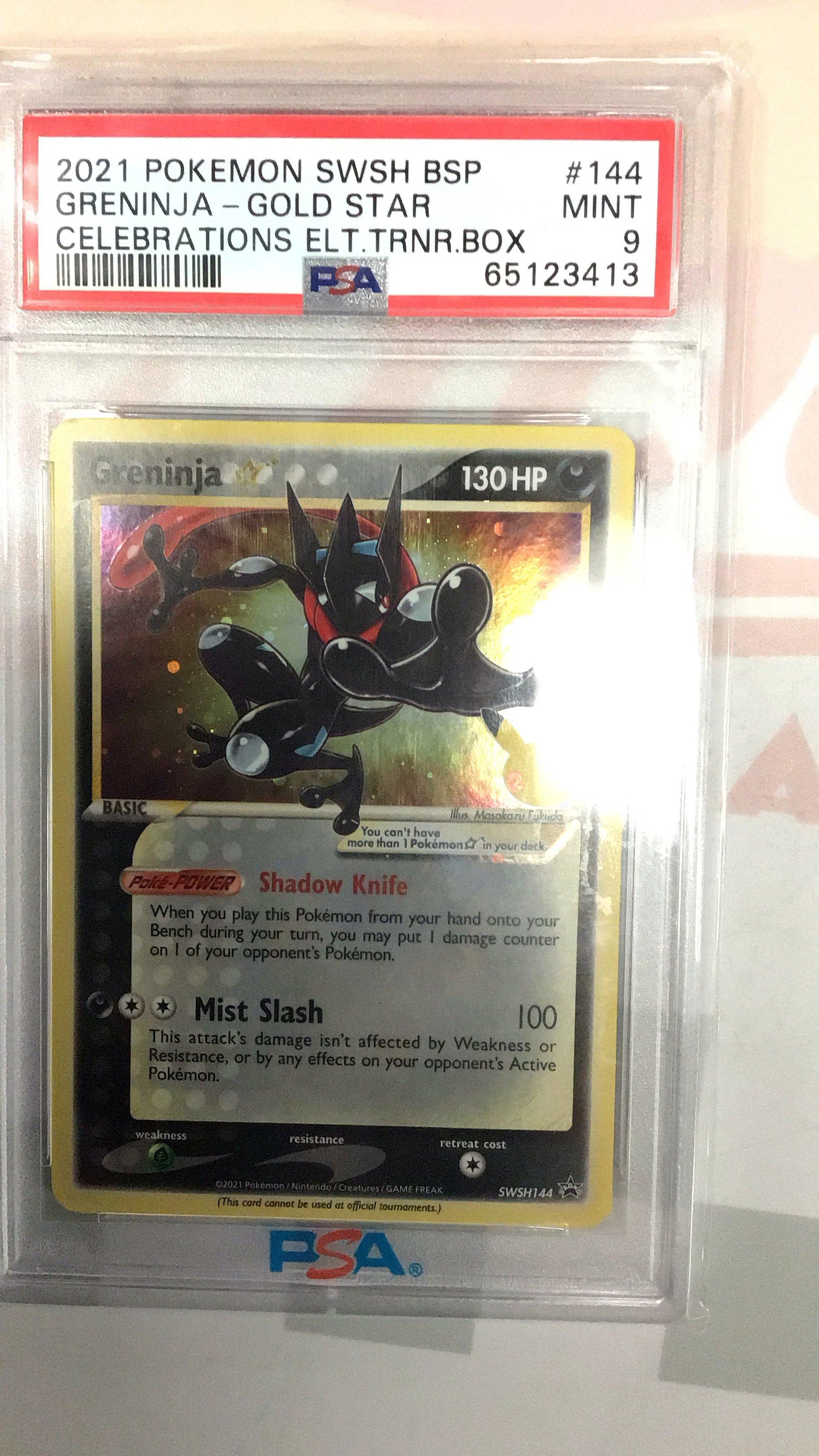 2021 Pokemon Swsh Black Star Promo 144 Greninja-gold Star