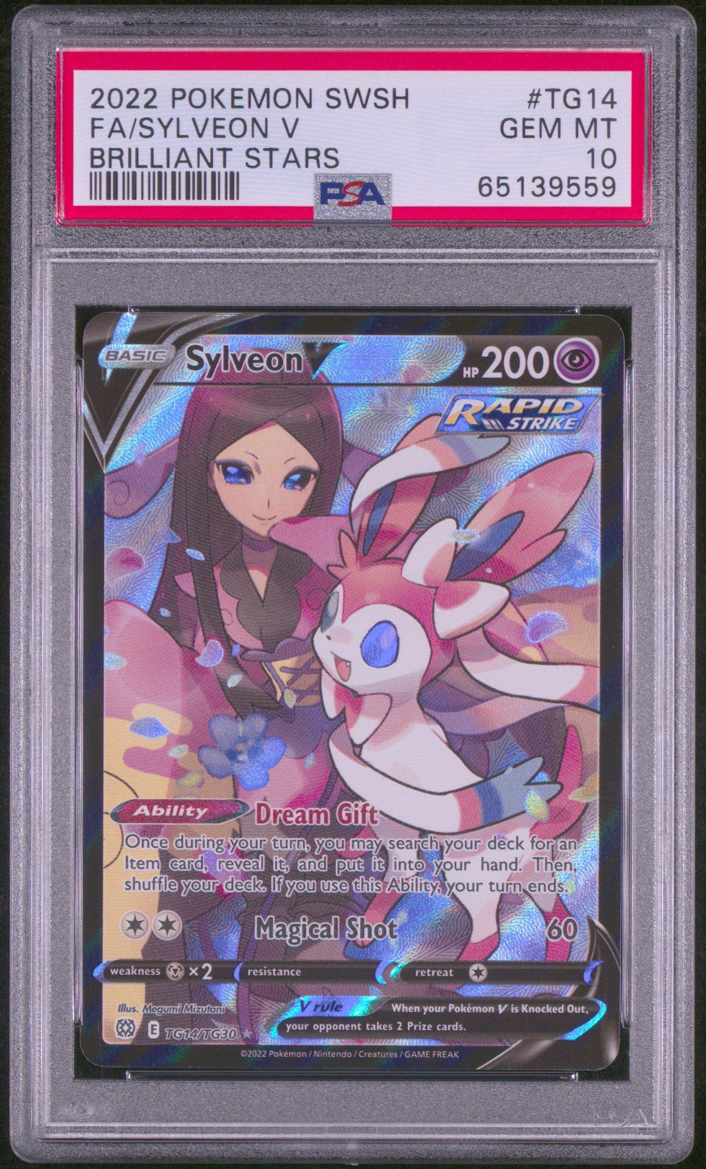 2022 Pokemon Sword & Shield Brilliant Stars Tg14 Full Art/sylveon