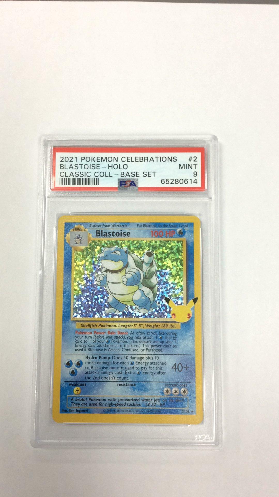 2021 Pokemon Celebrations Classic Collection 2 Blastoise-holo PSA