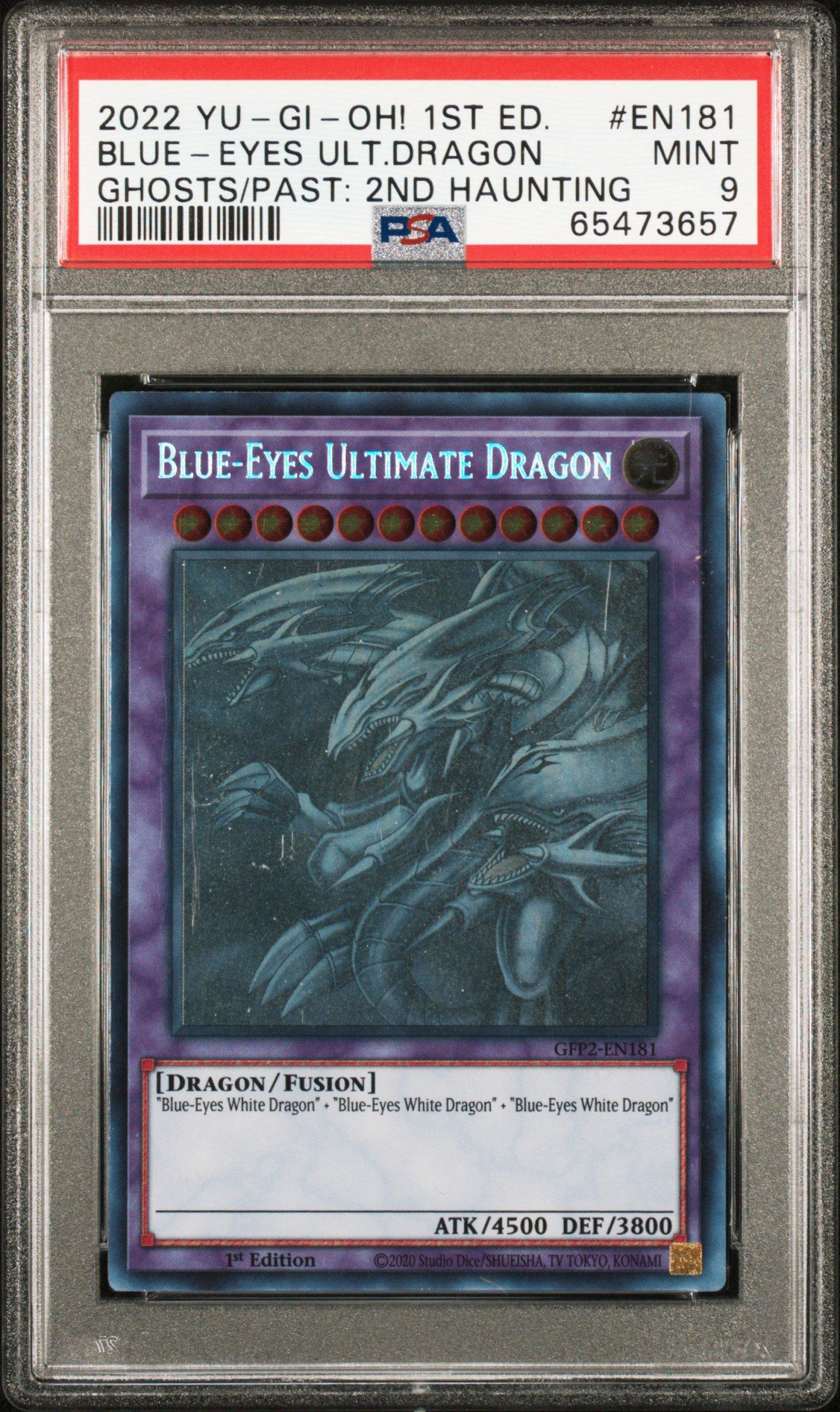 2022 Yu-gi-oh! Gfp2-ghosts From The Past: The 2nd Haunting En181 Blue-eyes Ultimate Dragon 1st Edition PSA