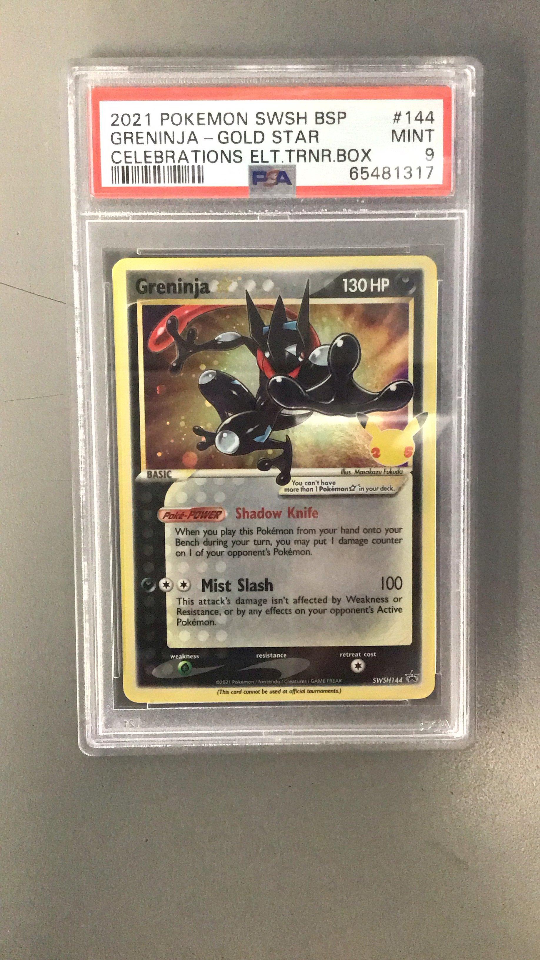 2021 Pokemon Swsh Black Star Promo 144 Greninja-gold Star