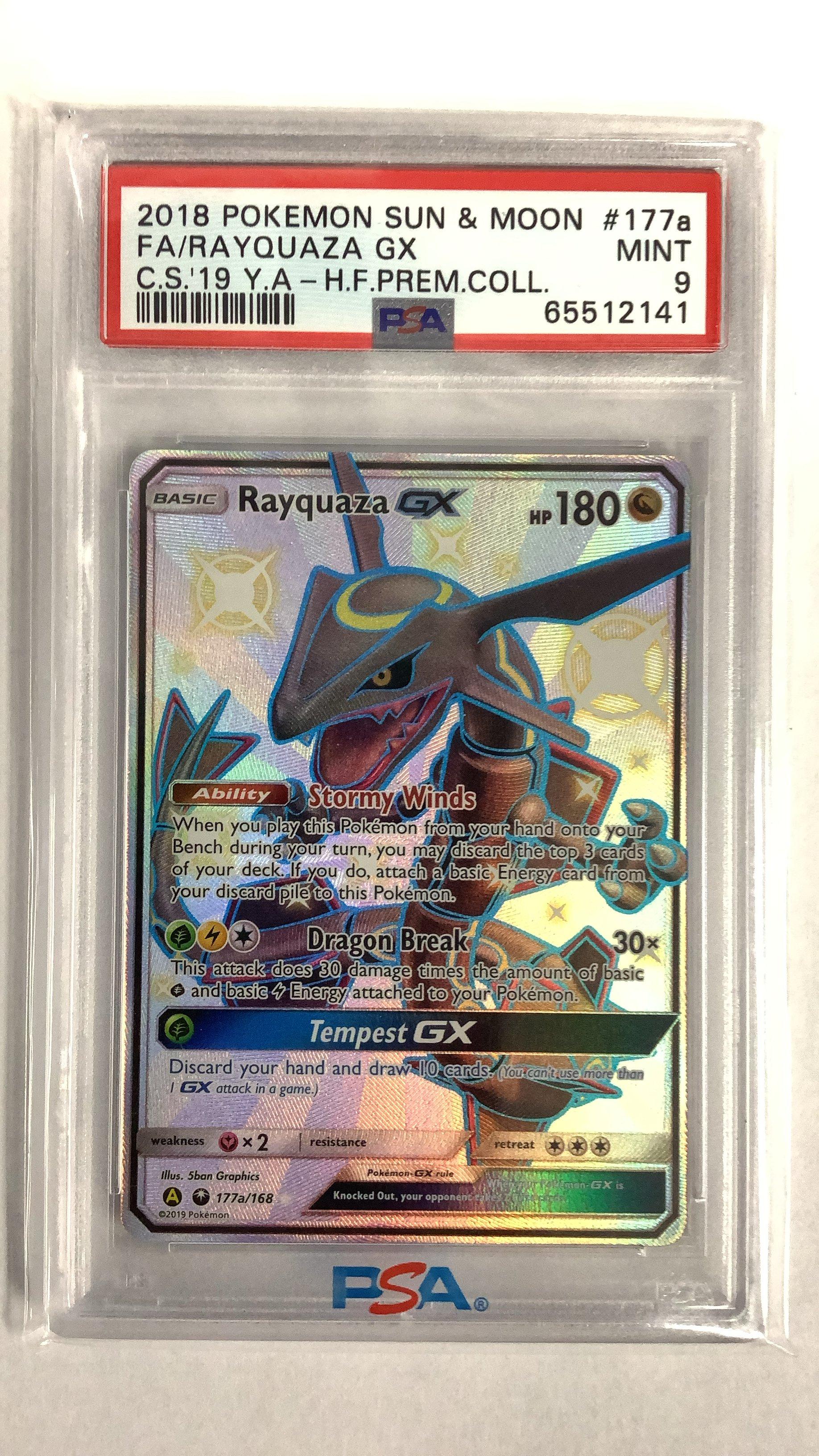 2018 pokemon rayquaza psa newest 9