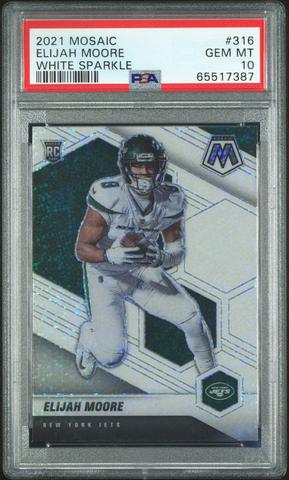 2021 Panini Mosaic 19 Lamar Jackson Gold Wave PSA 10 | GameStop