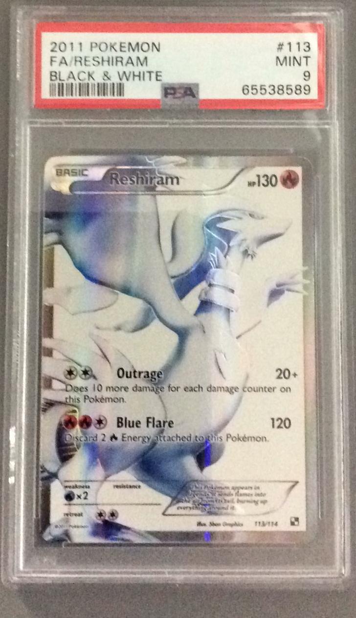 2011 Pokemon Black & White 113 Full Art/reshiram PSA 9 Graded Card |  GameStop