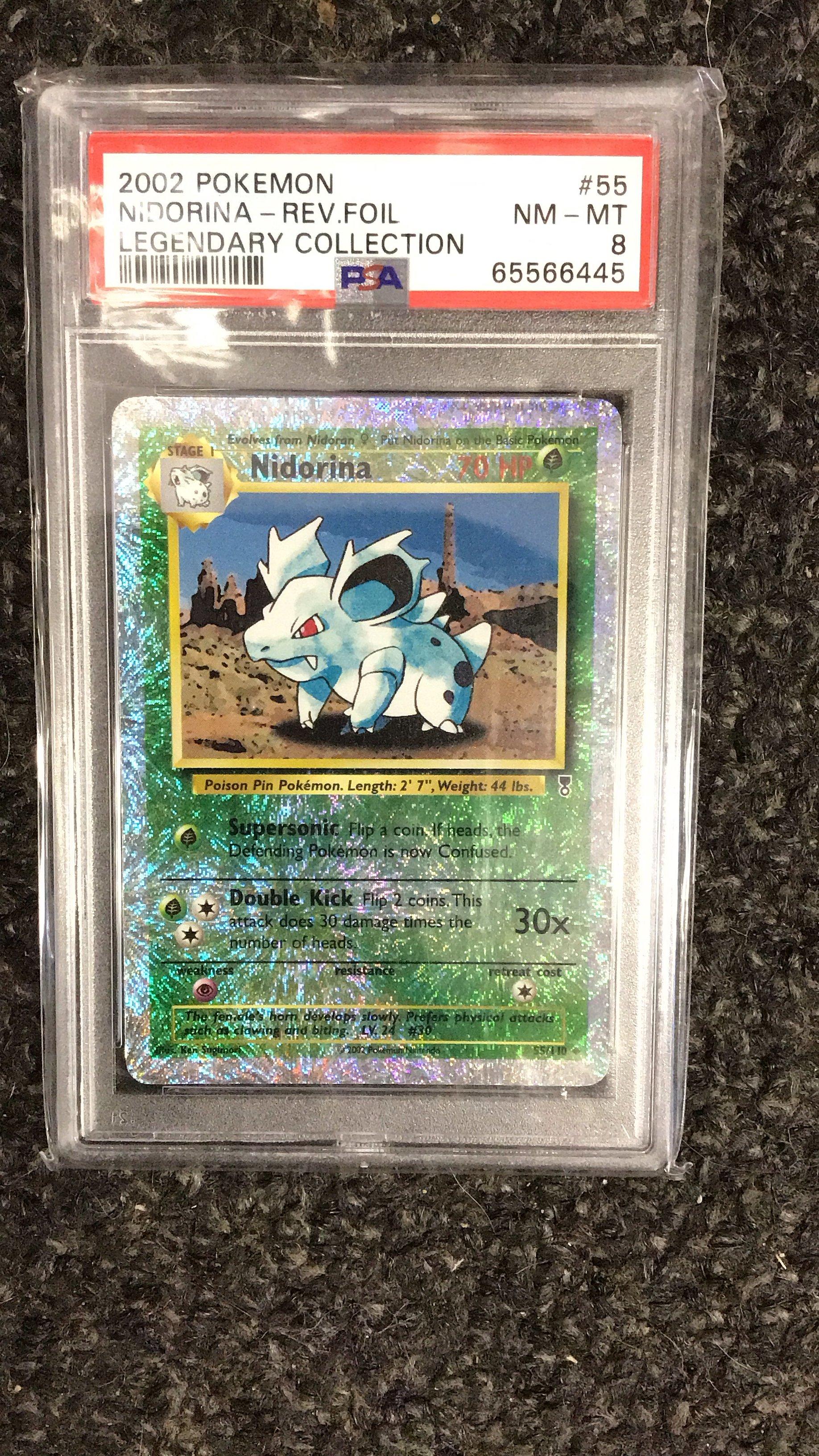 2002 Pokemon Legendary Collection 55 Nidorina-reverse Foil PSA