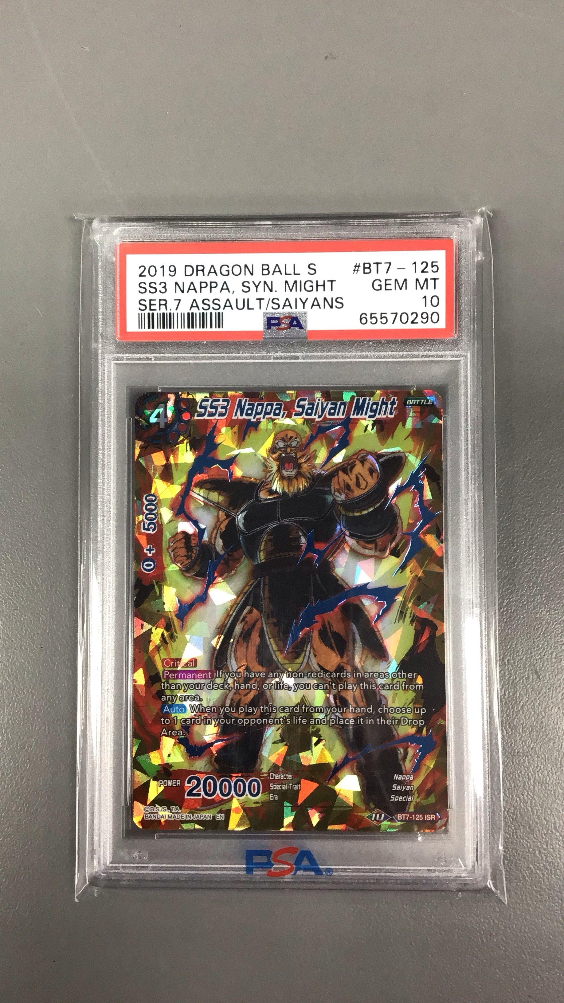 2019 Dragon Ball Super Card Game Series 7 Assault Of The Saiyans Bt7-125  Ss3 Nappa, Saiyan Might PSA 10 Graded Card | GameStop
