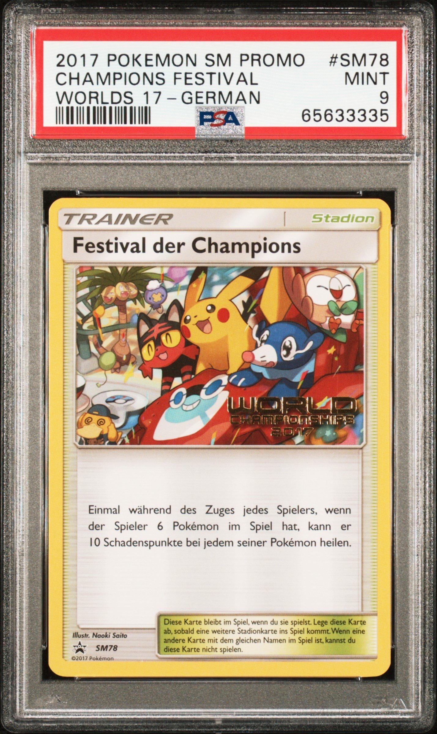 2017 Pokemon Sm Black Star Promo Sm78 Champions Festival Worlds 17