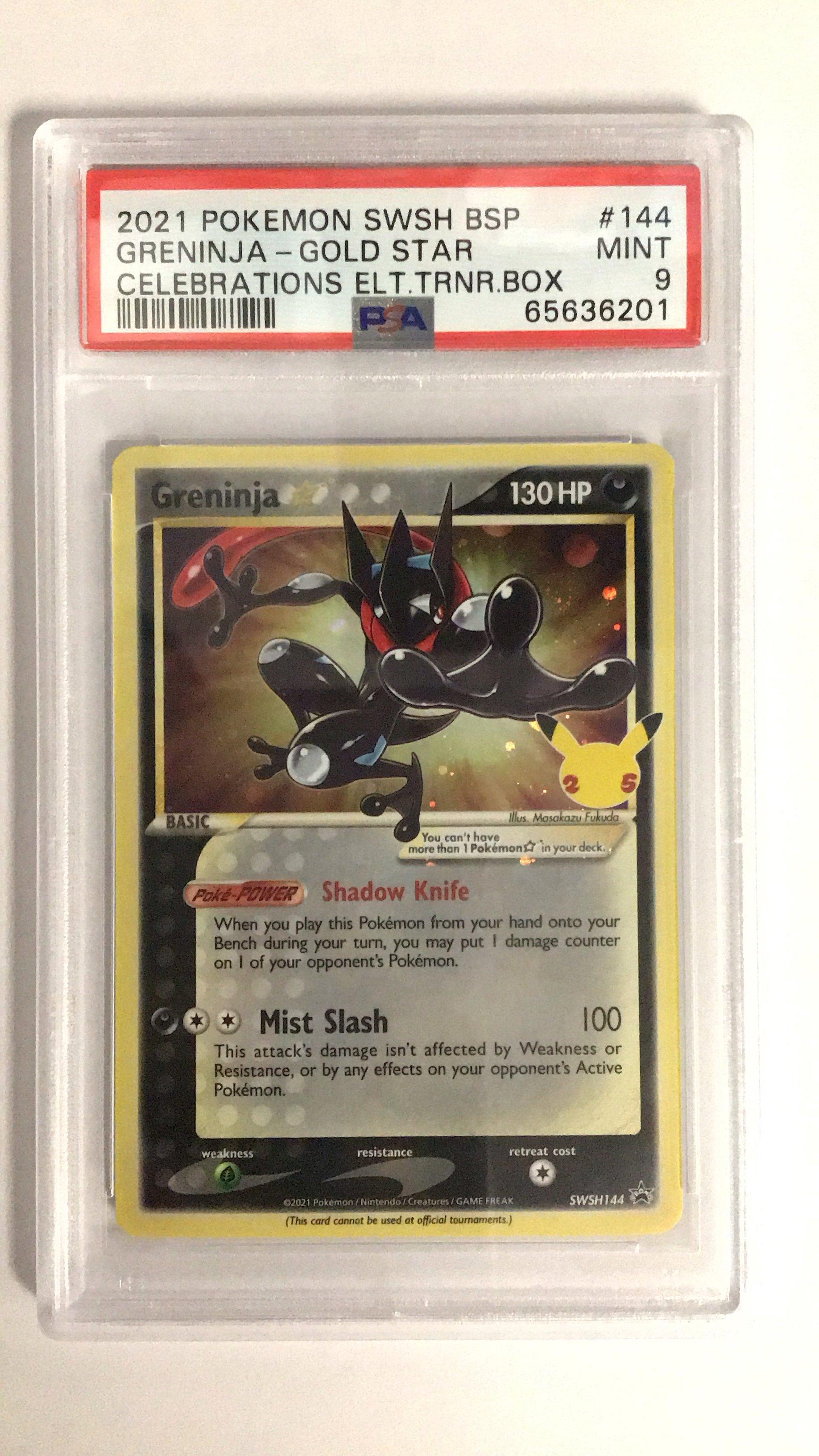 2021 Pokemon Swsh Black Star Promo 144 Greninja-gold Star