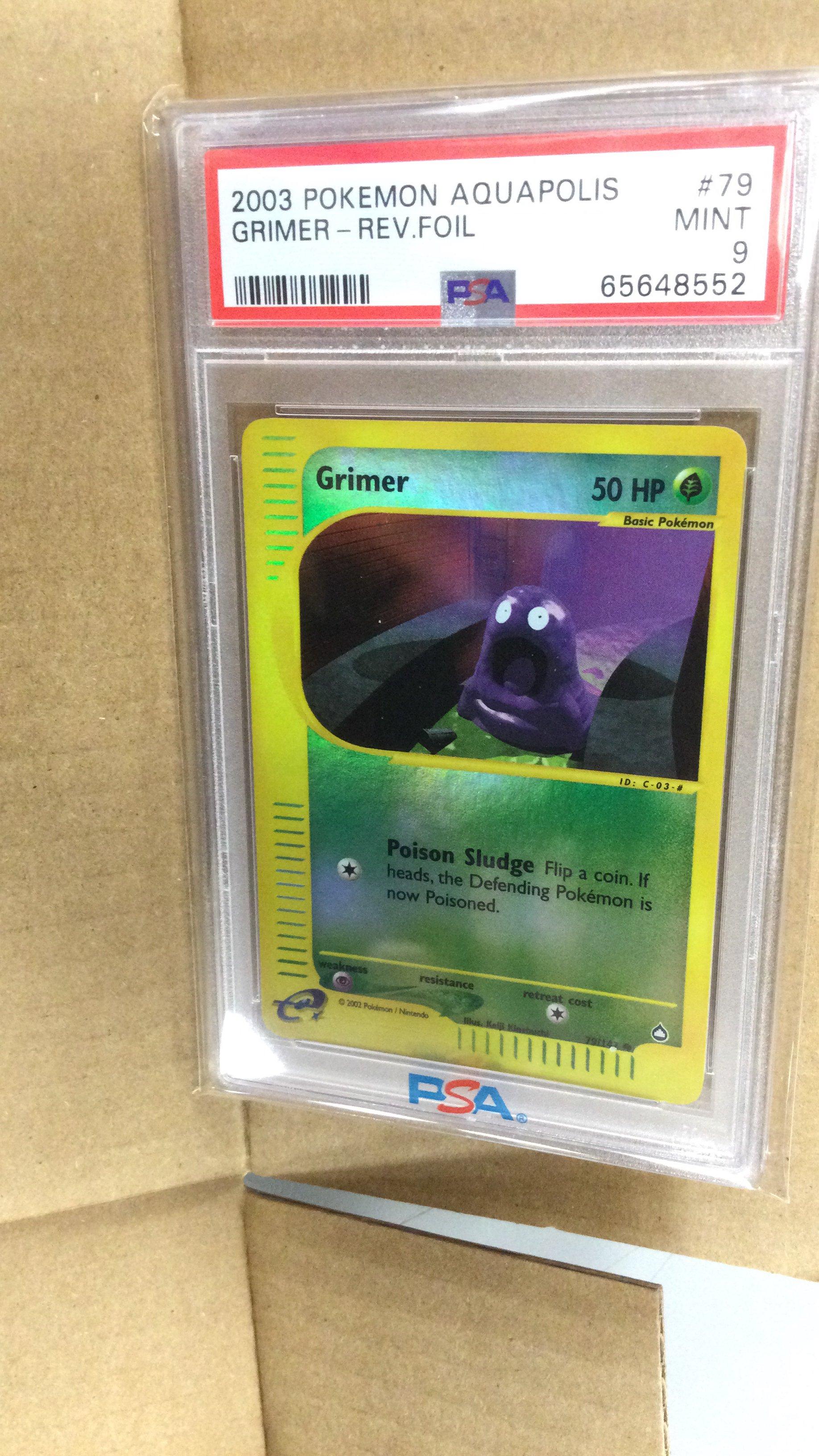 2003 Pokemon Aquapolis 79 Grimer-reverse Foil PSA 9