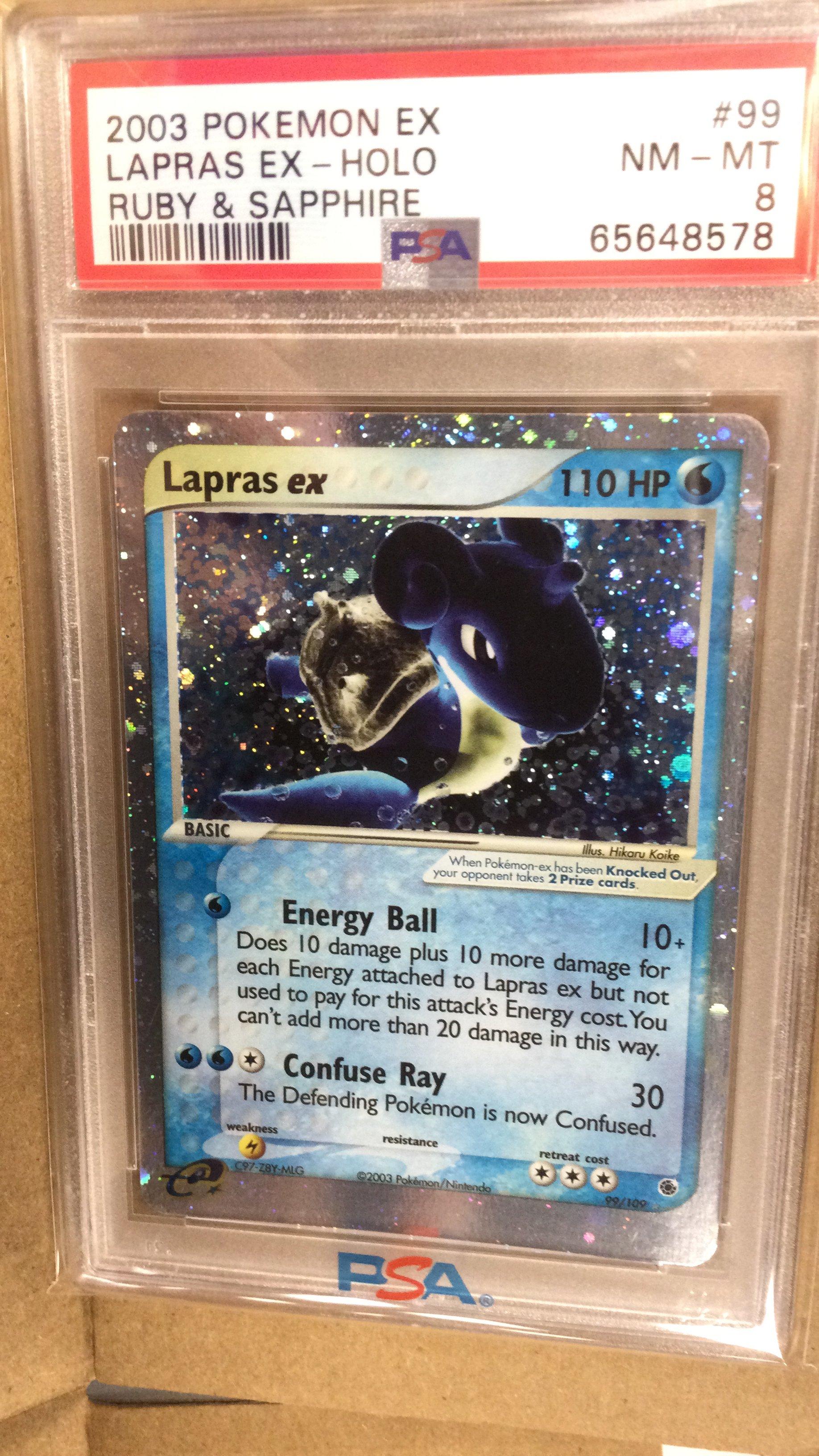 2003 Pokemon Ex Ruby & Sapphire 99 Lapras Ex-holo PSA 8 | GameStop