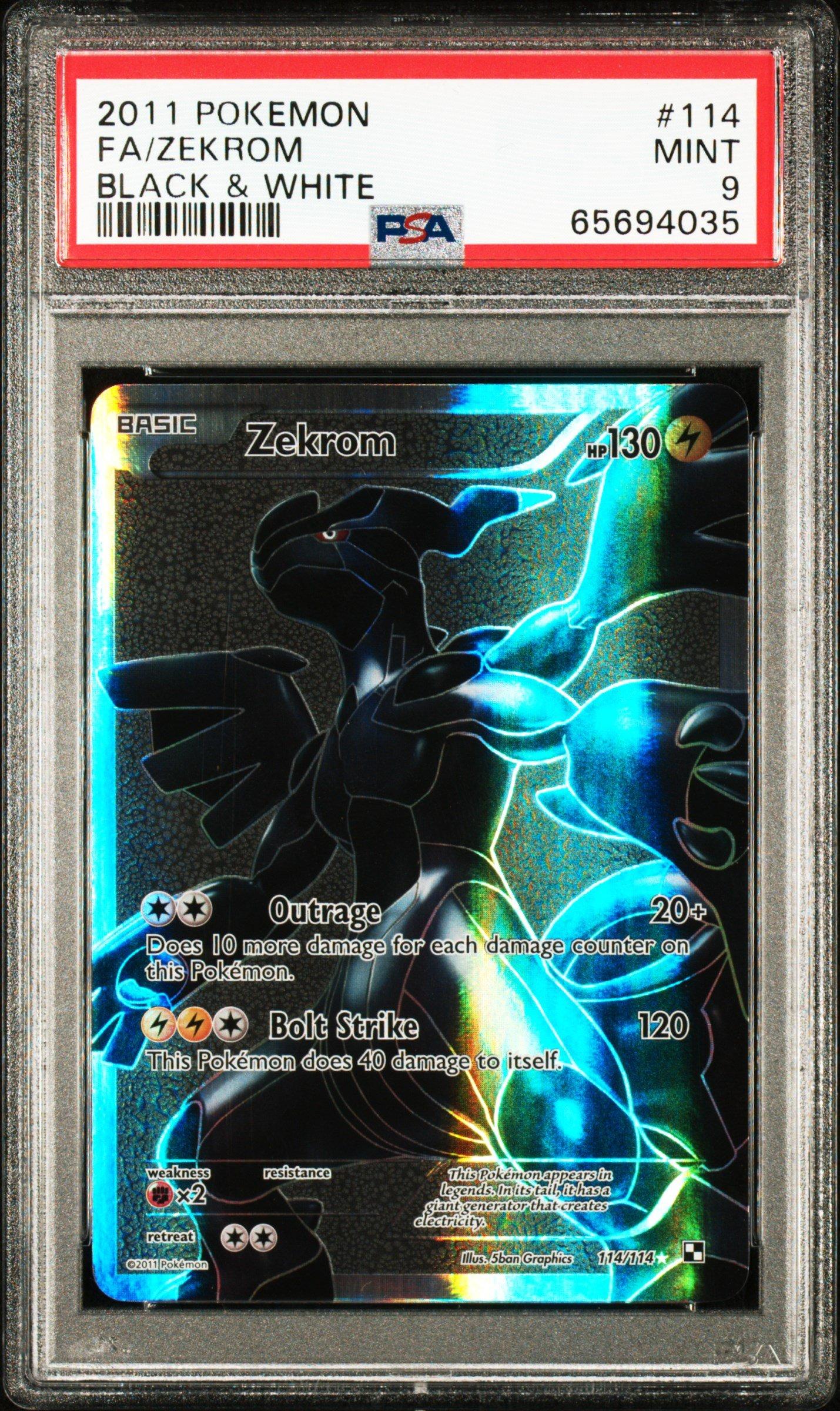2011 Pokemon Black & White 114 Full Art/zekrom PSA 9 | GameStop