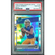 2020 Panini Donruss Optic 153 Justin Herbert PSA 10