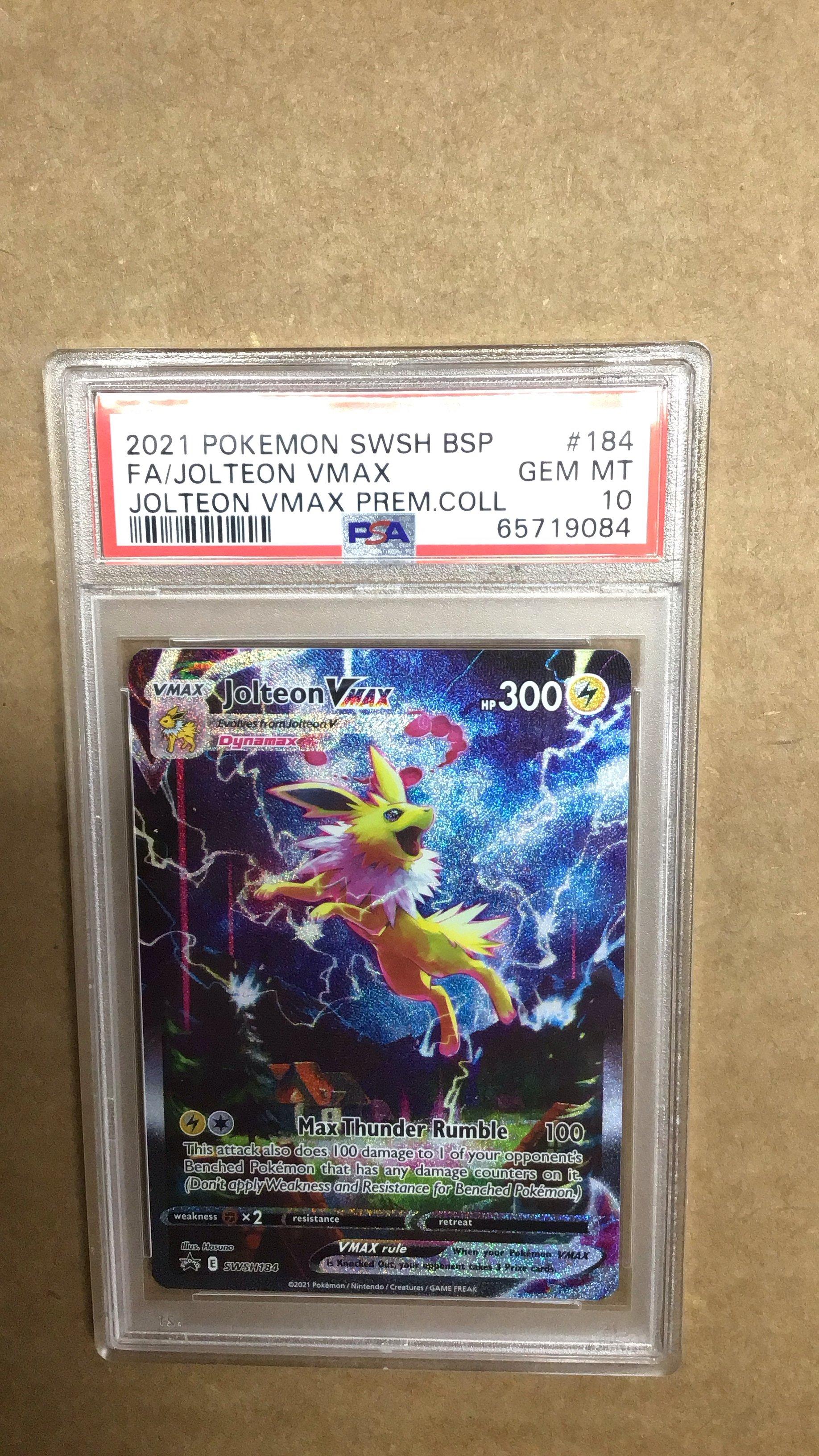 2021 Pokemon Swsh Black Star Promo 184 Full Art/jolteon Vmax Jolteon ...