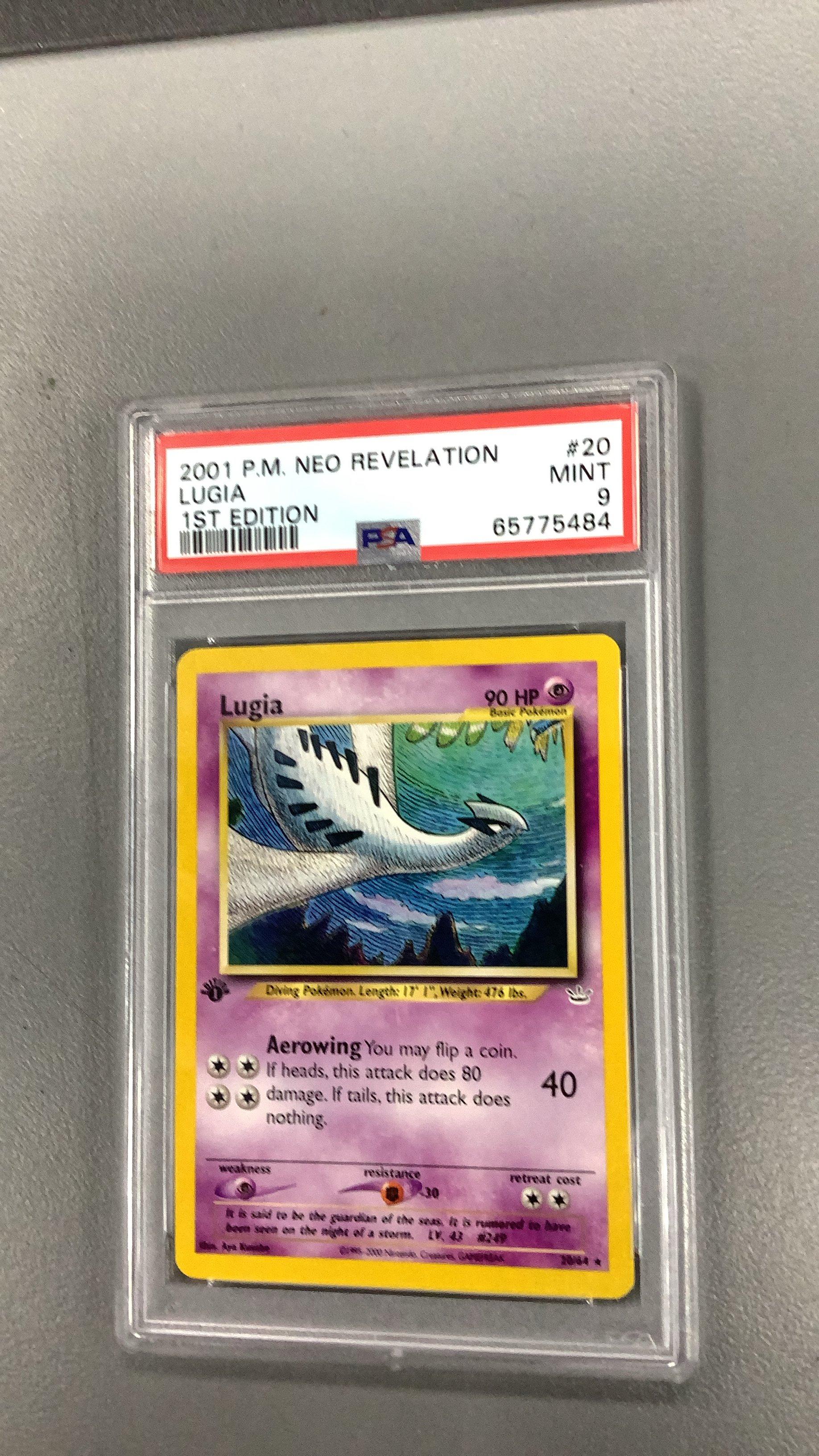 2001 Pokemon Neo Revelation 20 Lugia 1st Edition PSA 9 Graded Card