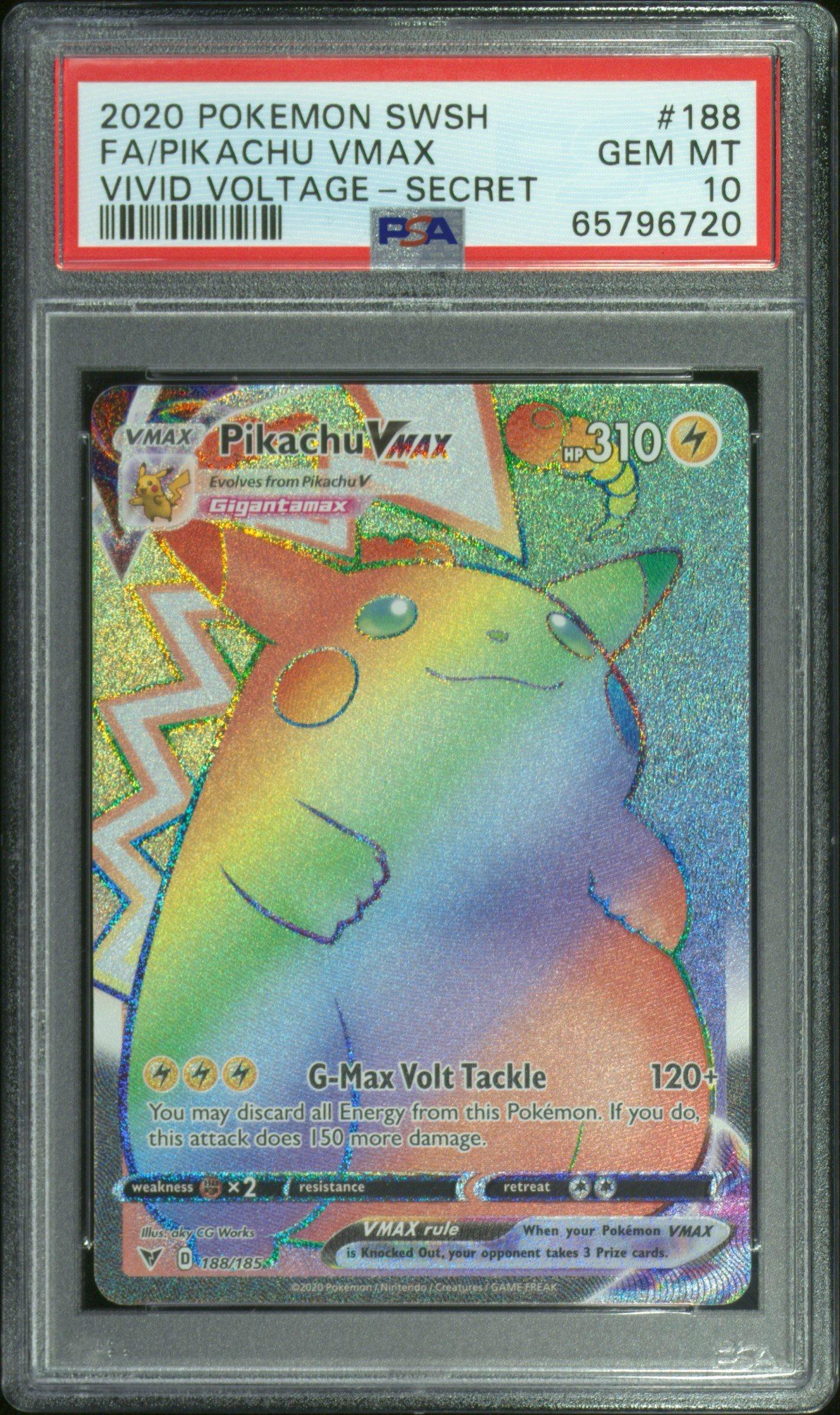 2020 Pokemon Sword & Shield Vivid Voltage 188 Full Art/pikachu