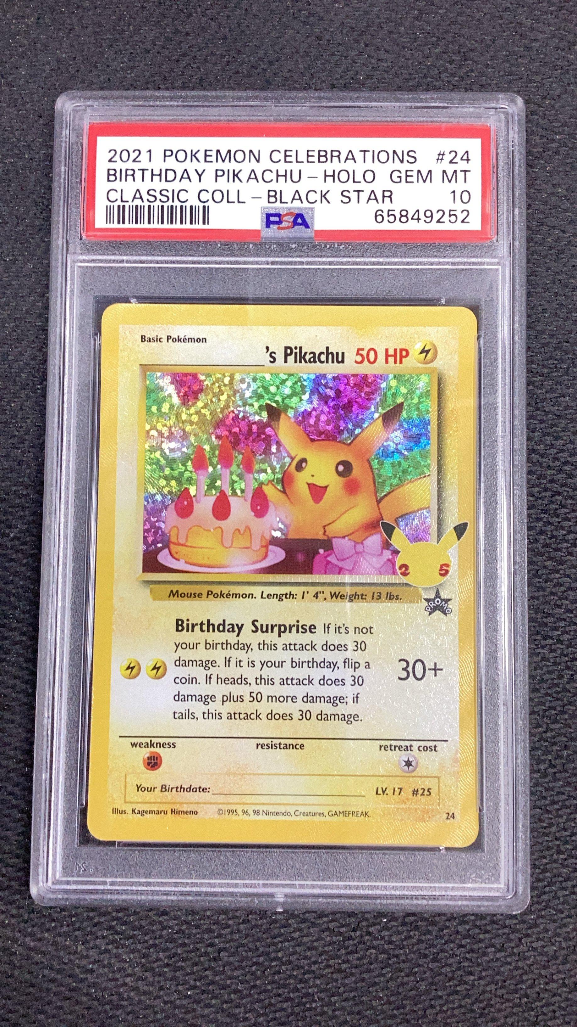 2021 Pokemon Celebrations Classic Collection 24 Birthday Pikachu