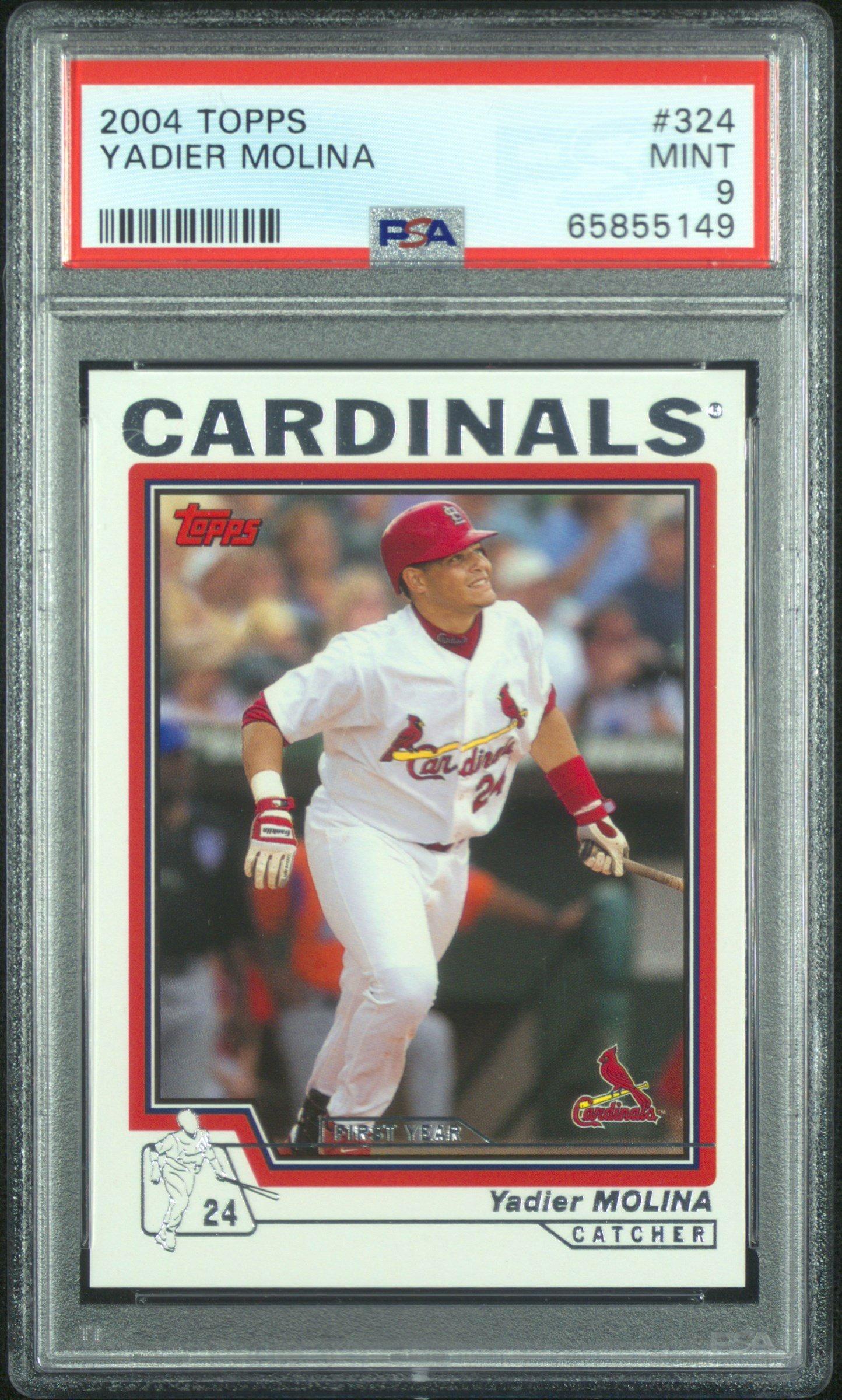 2004 Topps 324 Yadier Molina PSA 9