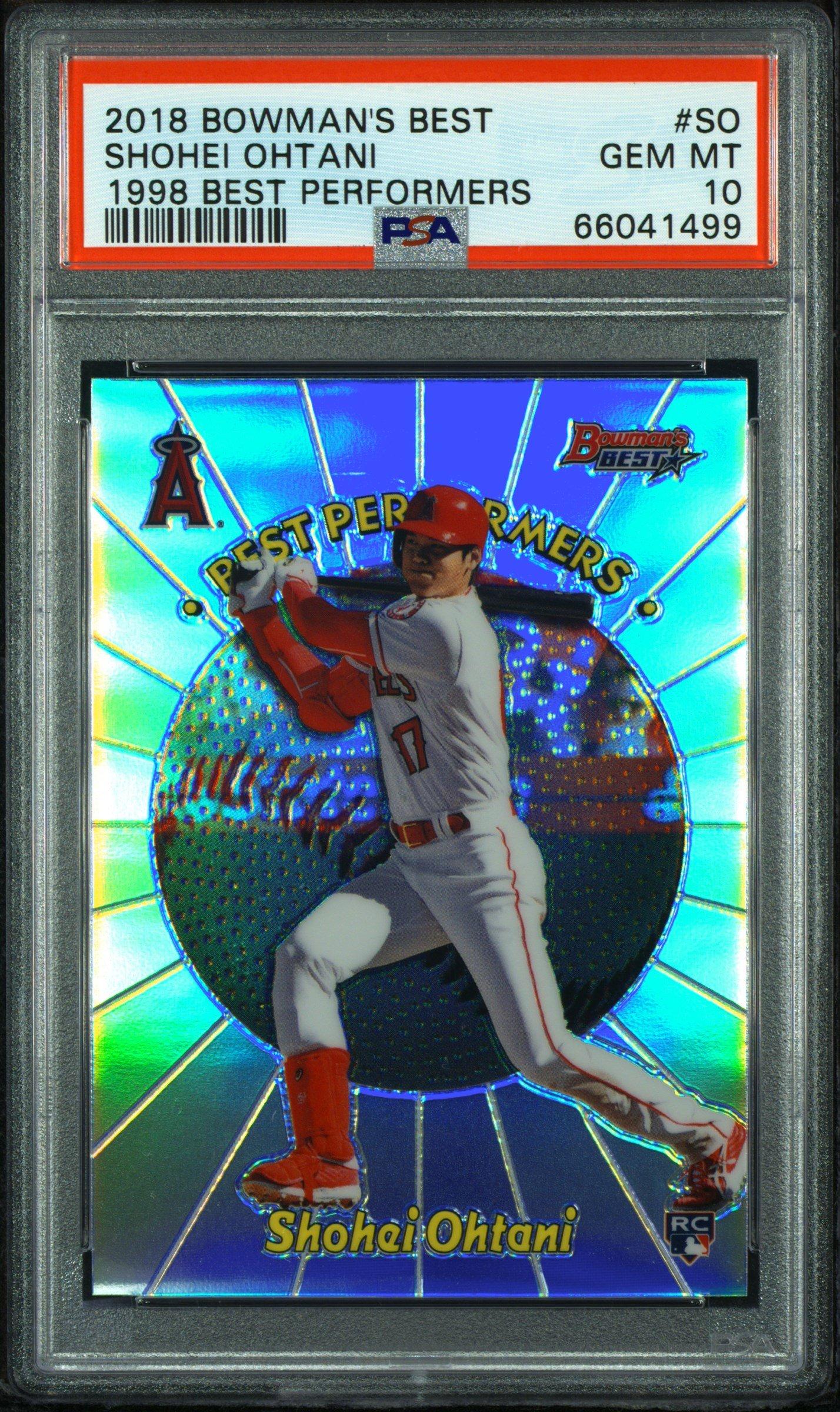 2018 Bowman's Best 1998 Best Performers So Shohei Ohtani PSA 10