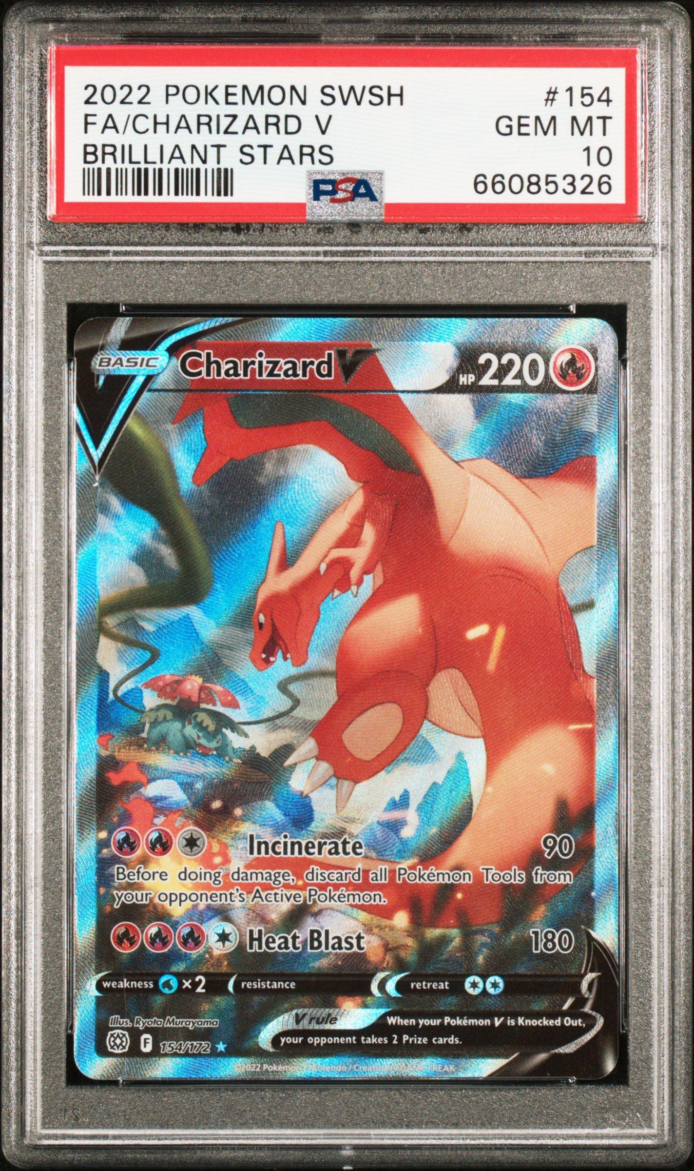 2022 Pokemon Sword & Shield Brilliant Stars 154 Full Art/charizard