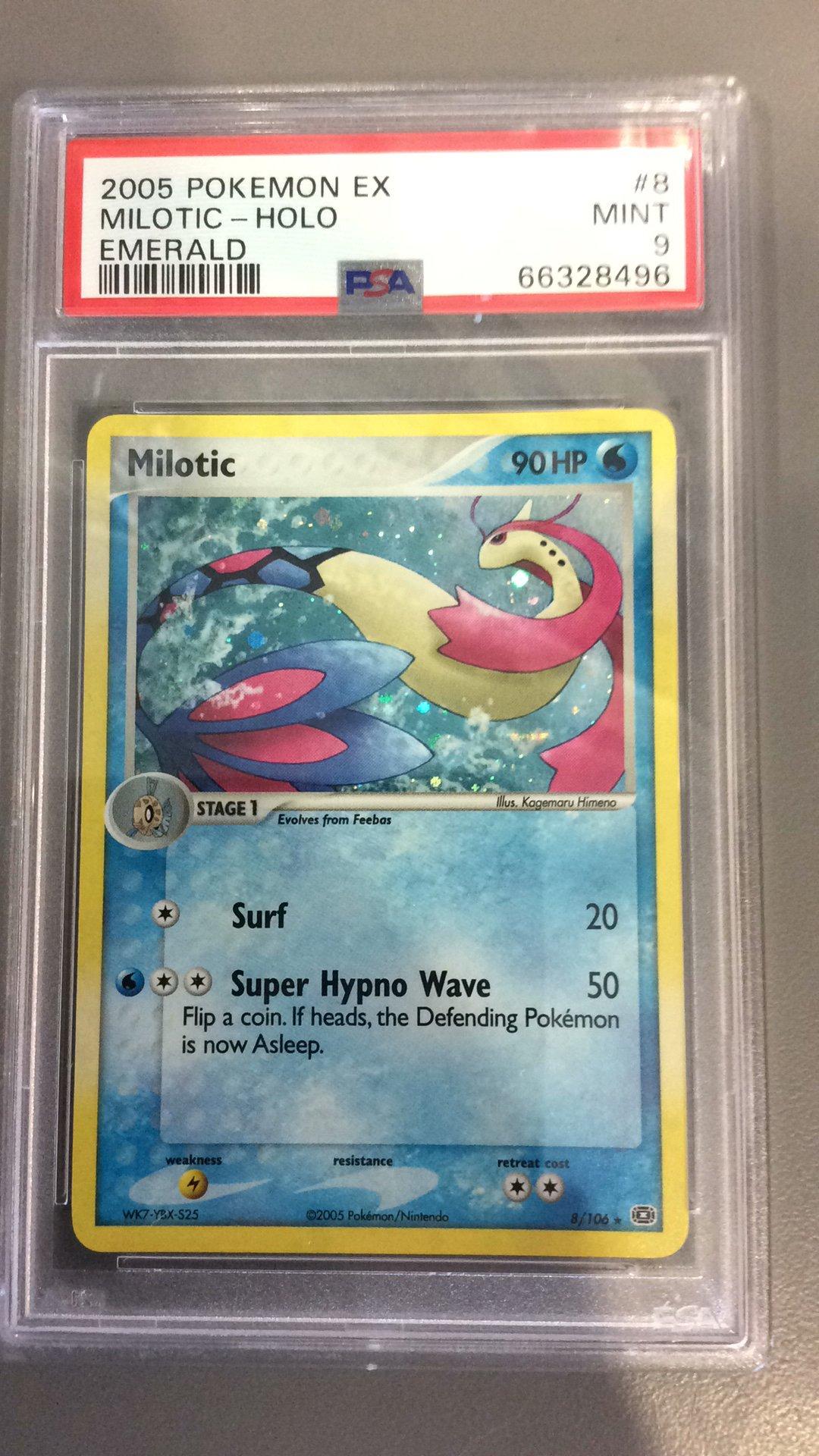 2005 Pokemon Ex Emerald 8 Milotic-holo PSA 9 | GameStop