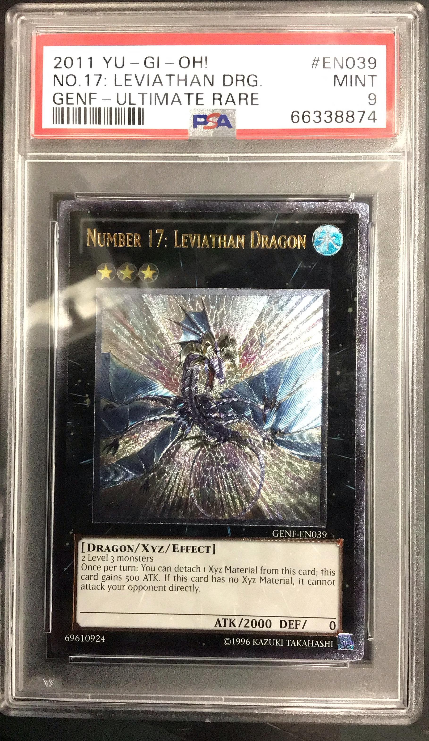 2011 Yu-gi-oh! Genf-generation Force En039 Number 17: Leviathan Dragon  Ultimate Rare PSA 9 Graded Card | GameStop
