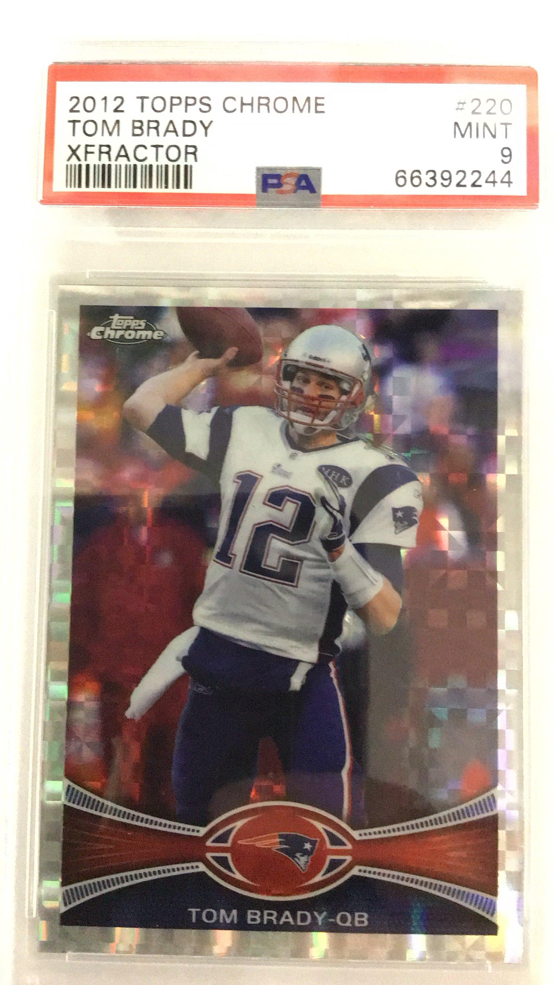 2012 Topps Chrome 220 Tom Brady PSA 9