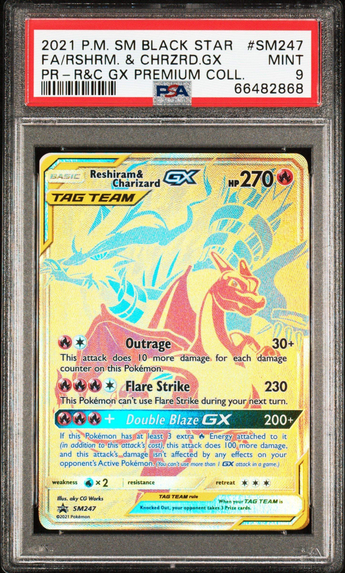 sm247 pokemon card value [English] RESHIRAM & CHARIZARD GX and this attacks damage isnt affected by any effects on your opponents Active Pokémon Reshiram & Charizard GX SM247