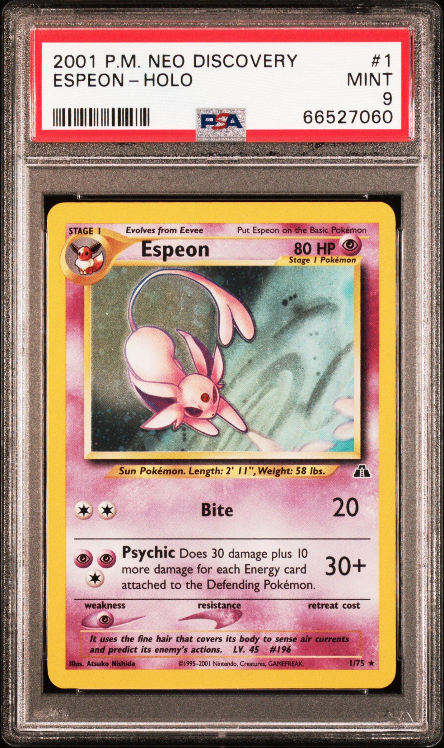 2001 Pokemon Neo Discovery 1 Espeon-holo PSA