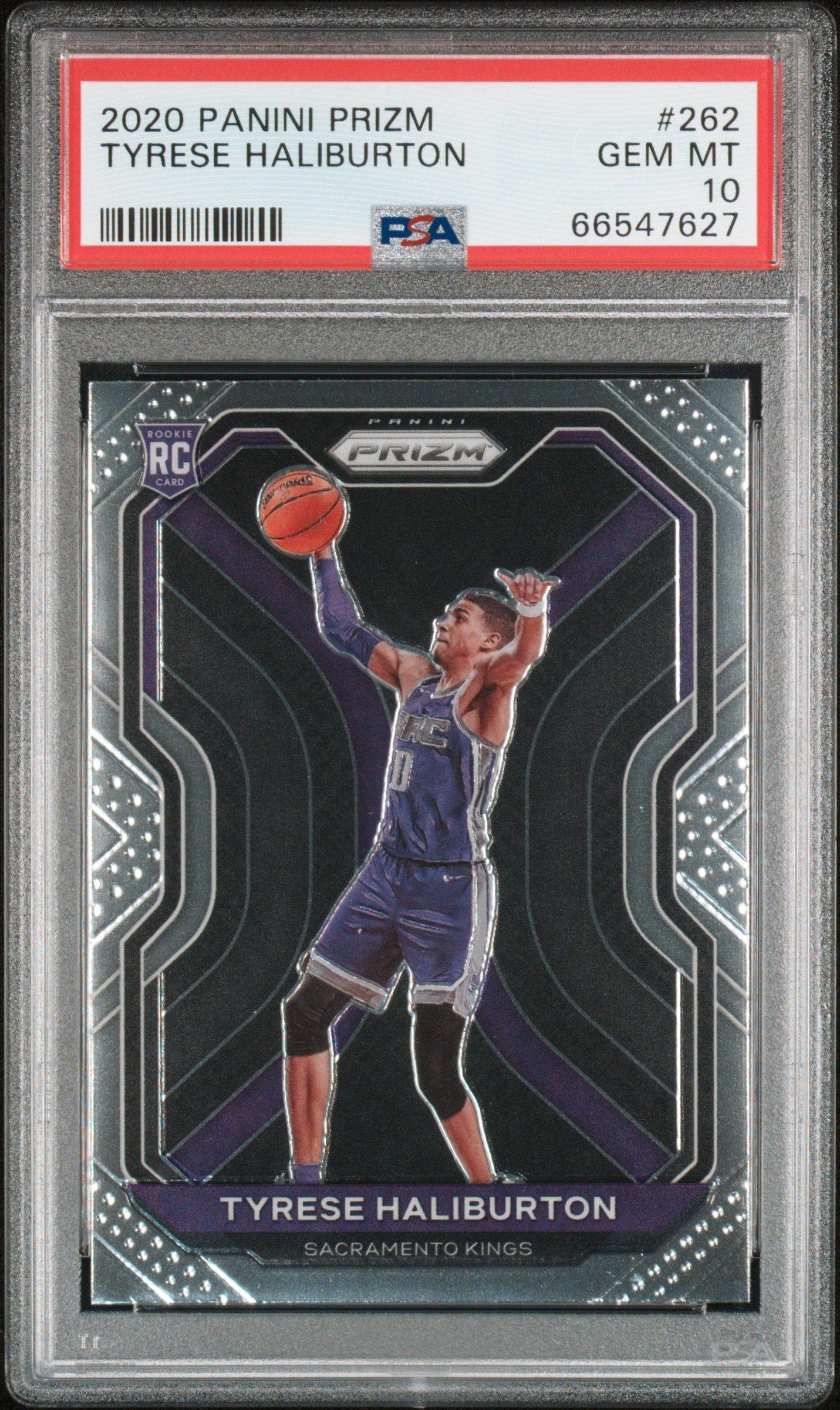 2020 Panini Prizm 262 Tyrese Haliburton PSA 10